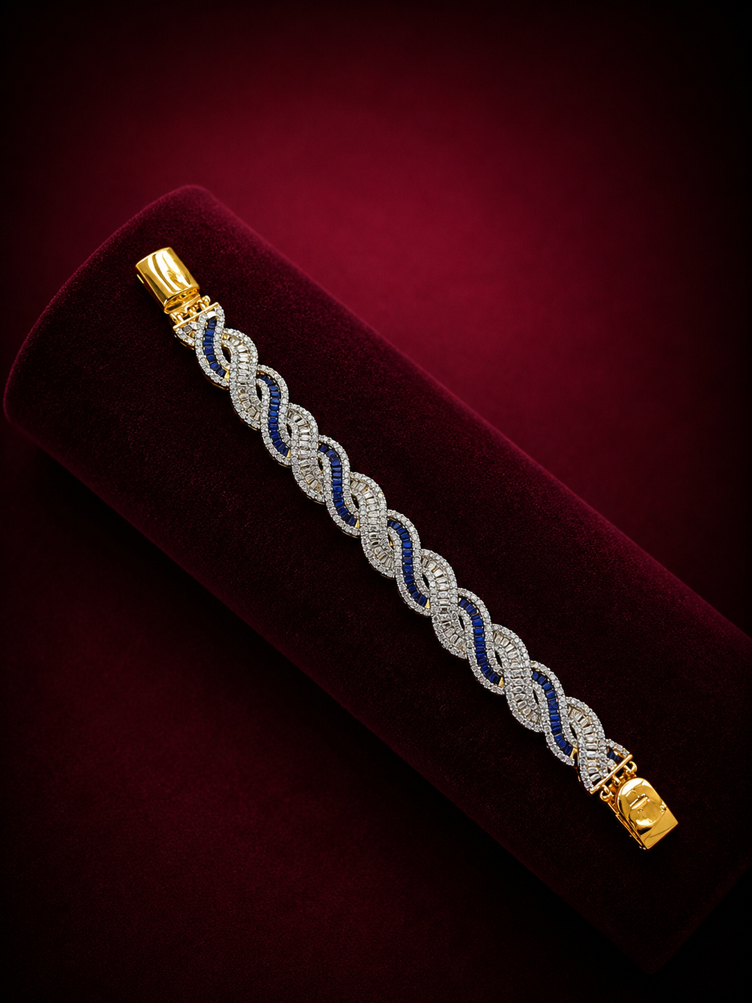 Twisted Diamond Tennis Bracelet