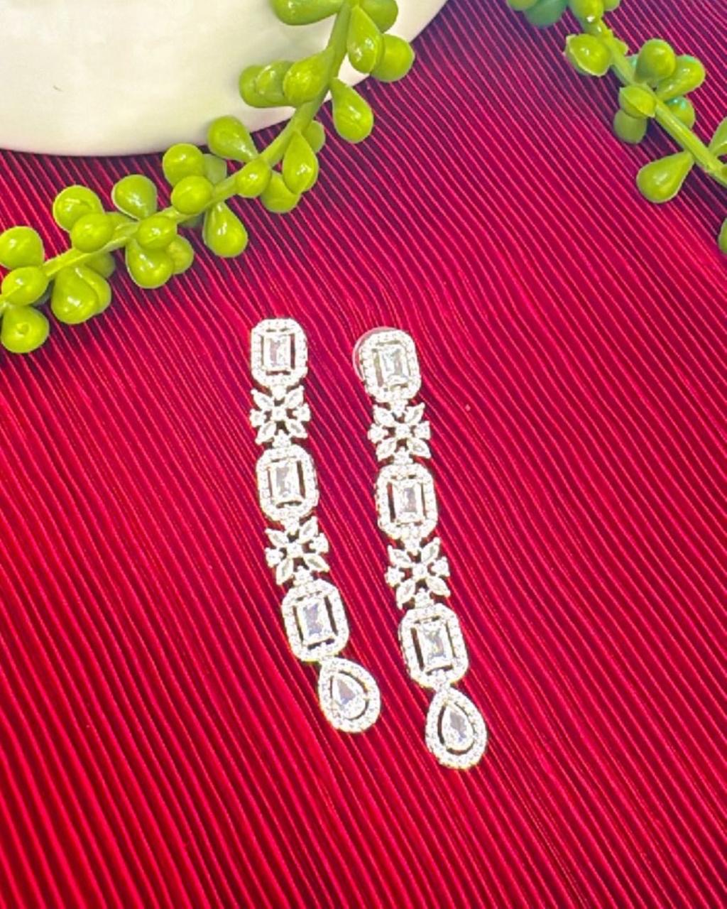 Diamond Teardrop Earrings