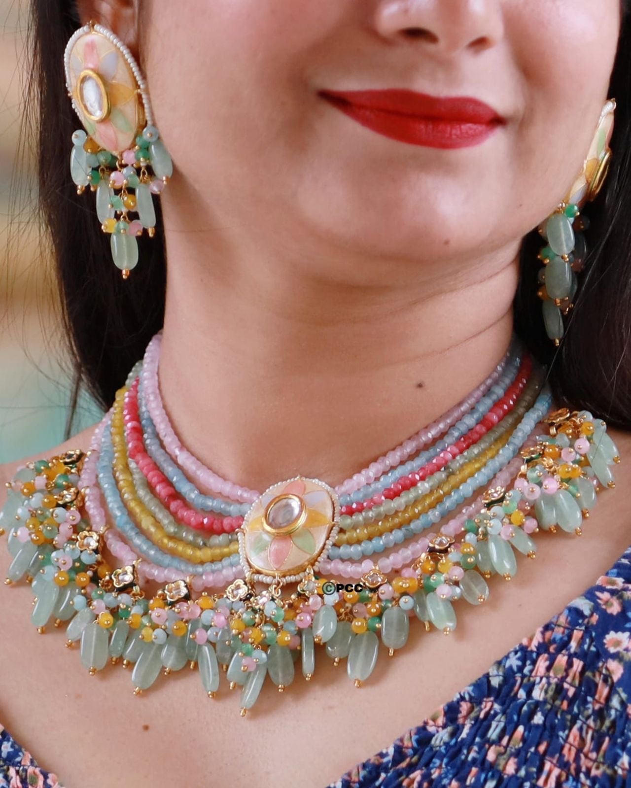 Beads Layered Necklace Set
