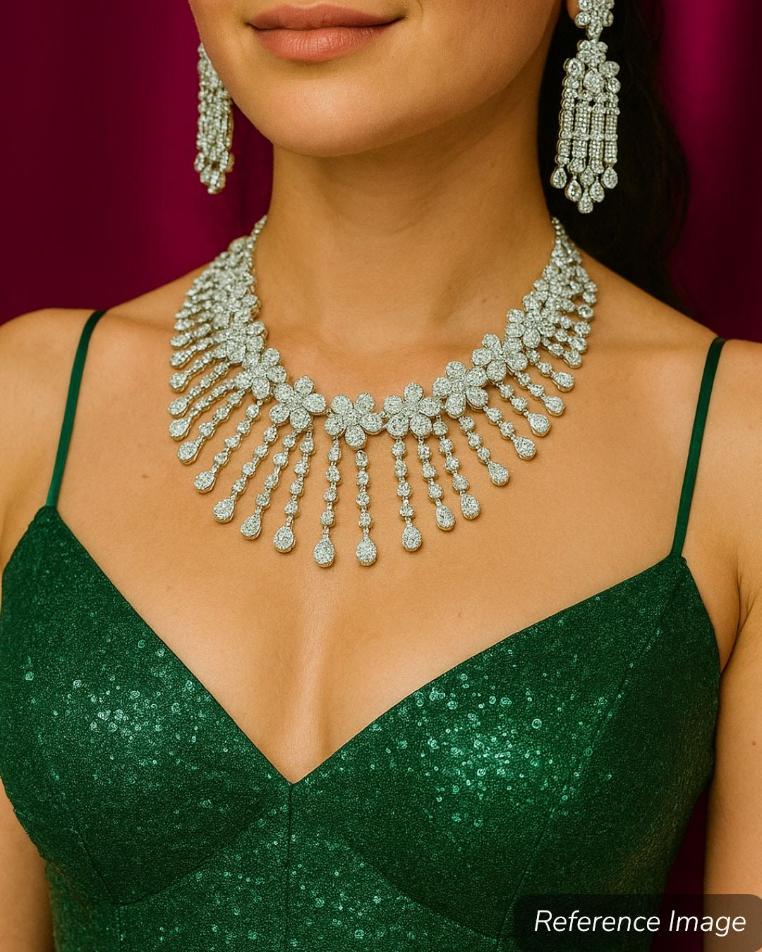 Diamond Teardrop Necklace