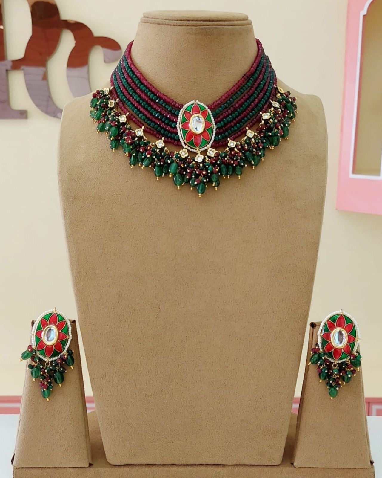 Beads Layered Necklace Set