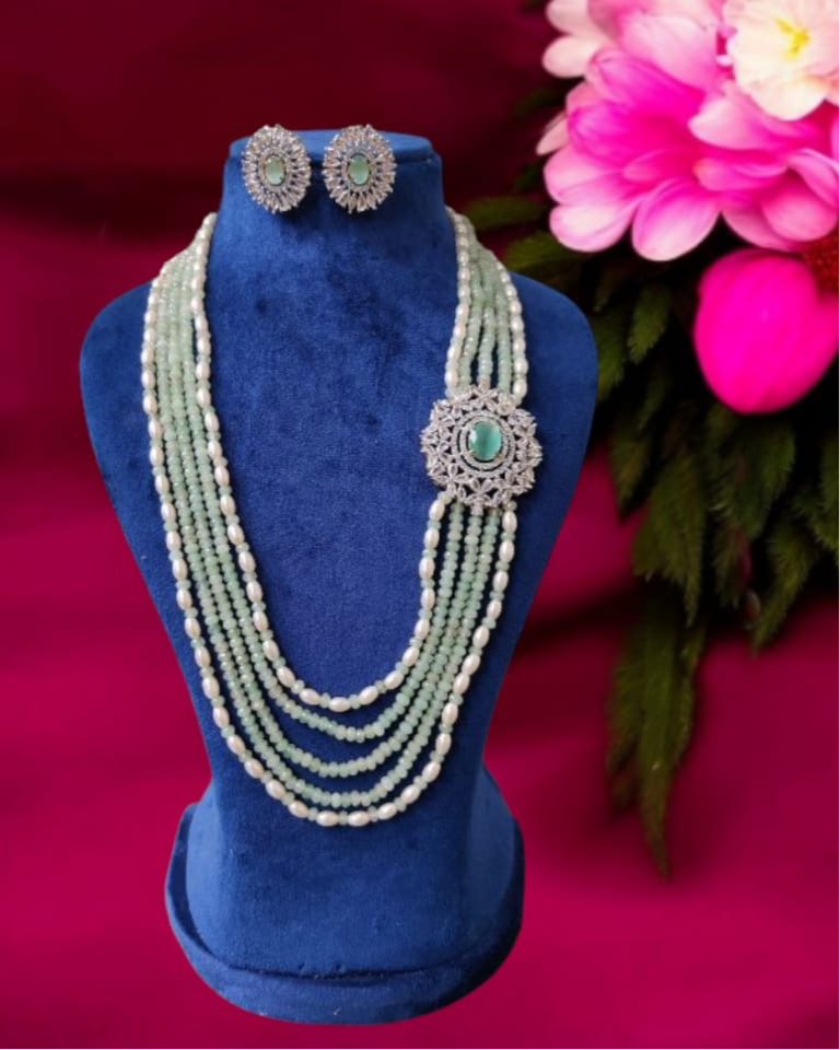 Mint beads Necklace set