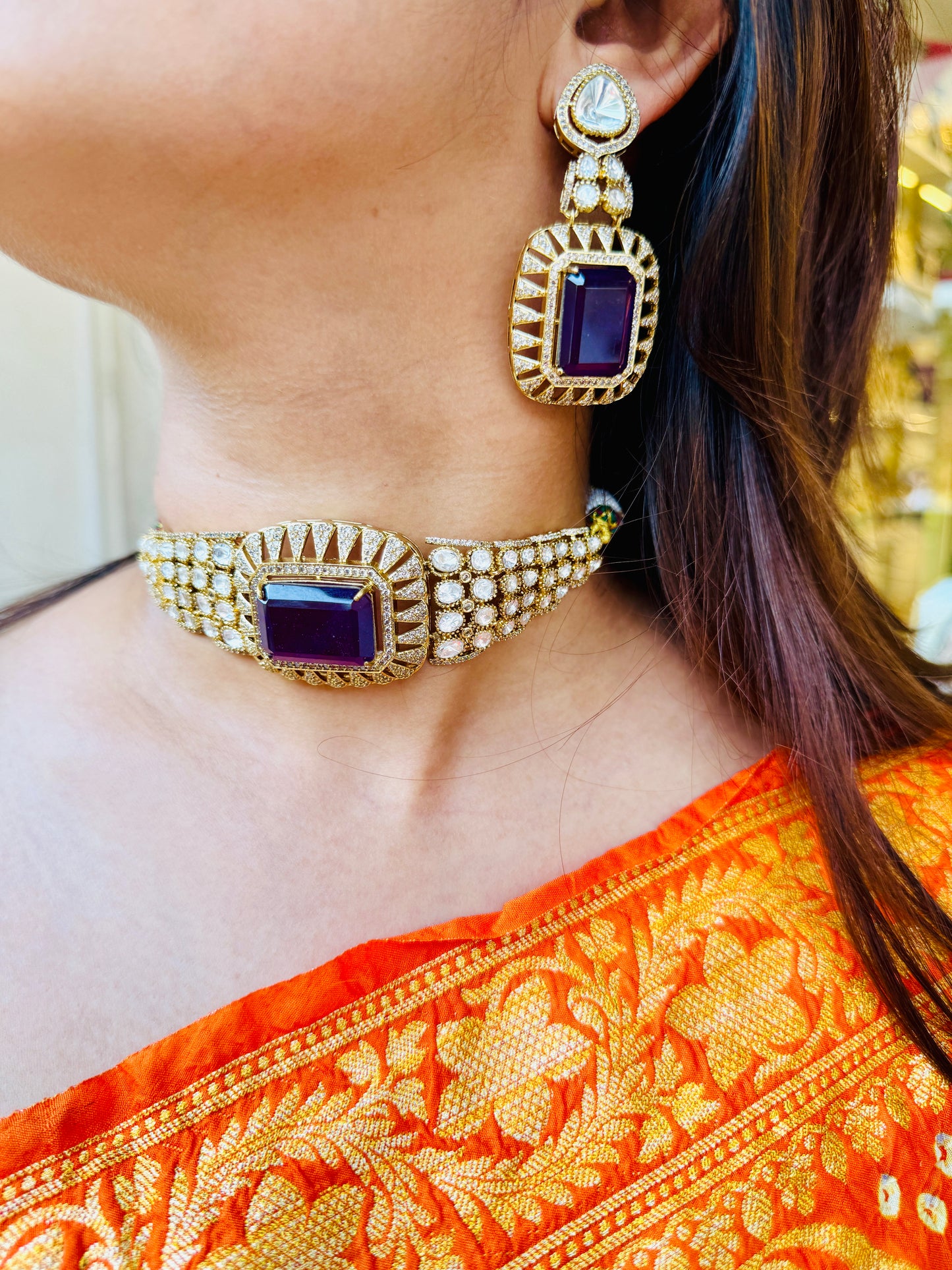 Statement Moissainite Choker Set