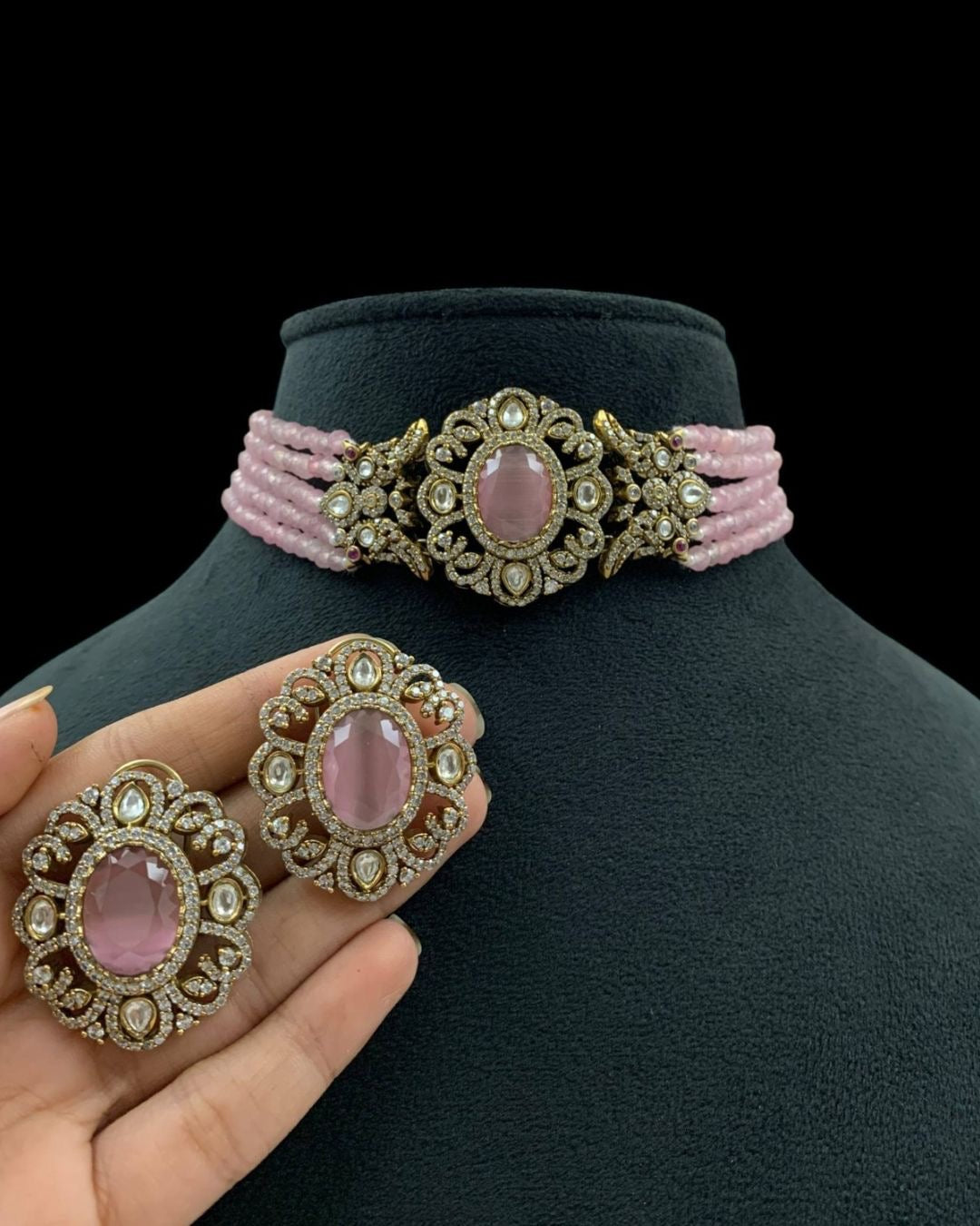 Victorian beads Choker Set