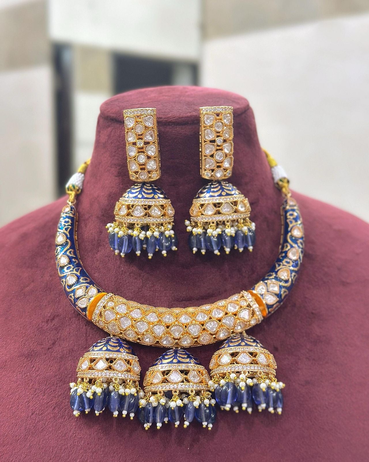 Polki Ghugroo Necklace set