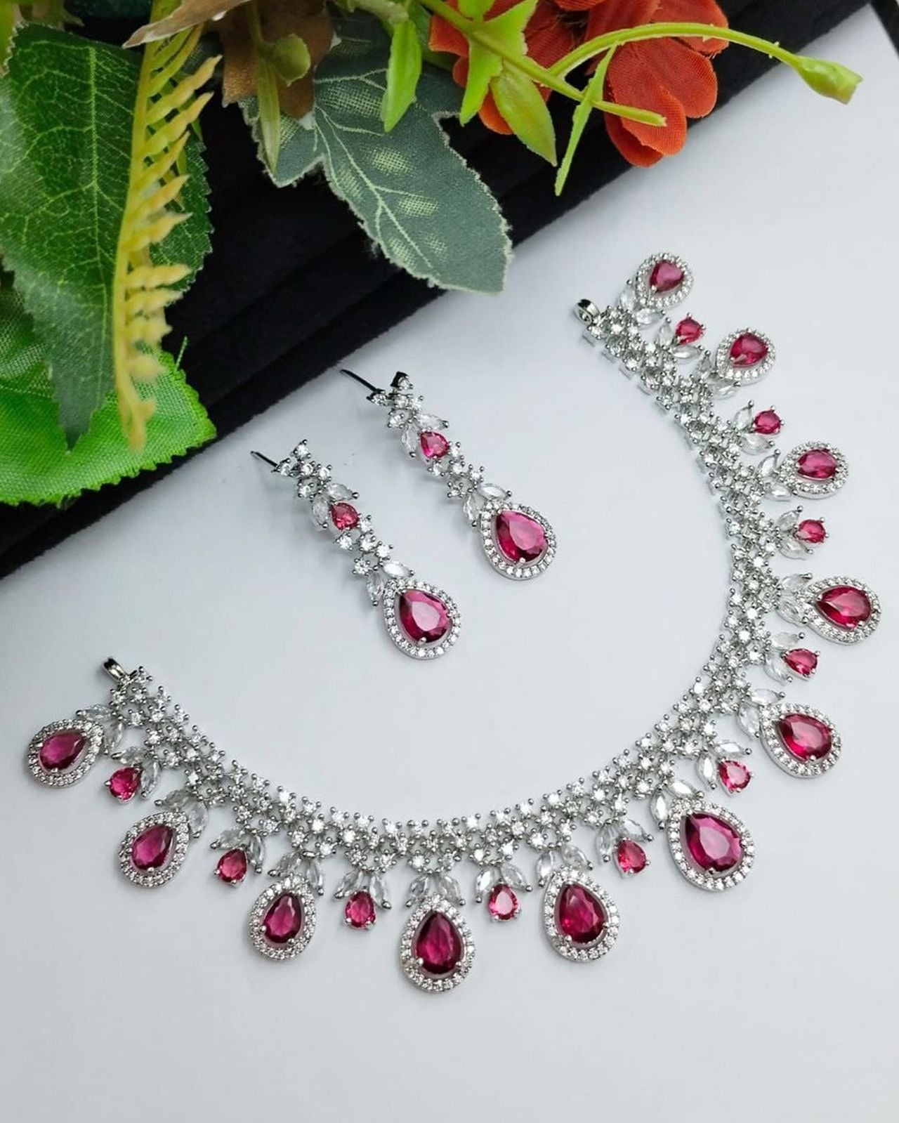Ruby Diamond Necklace