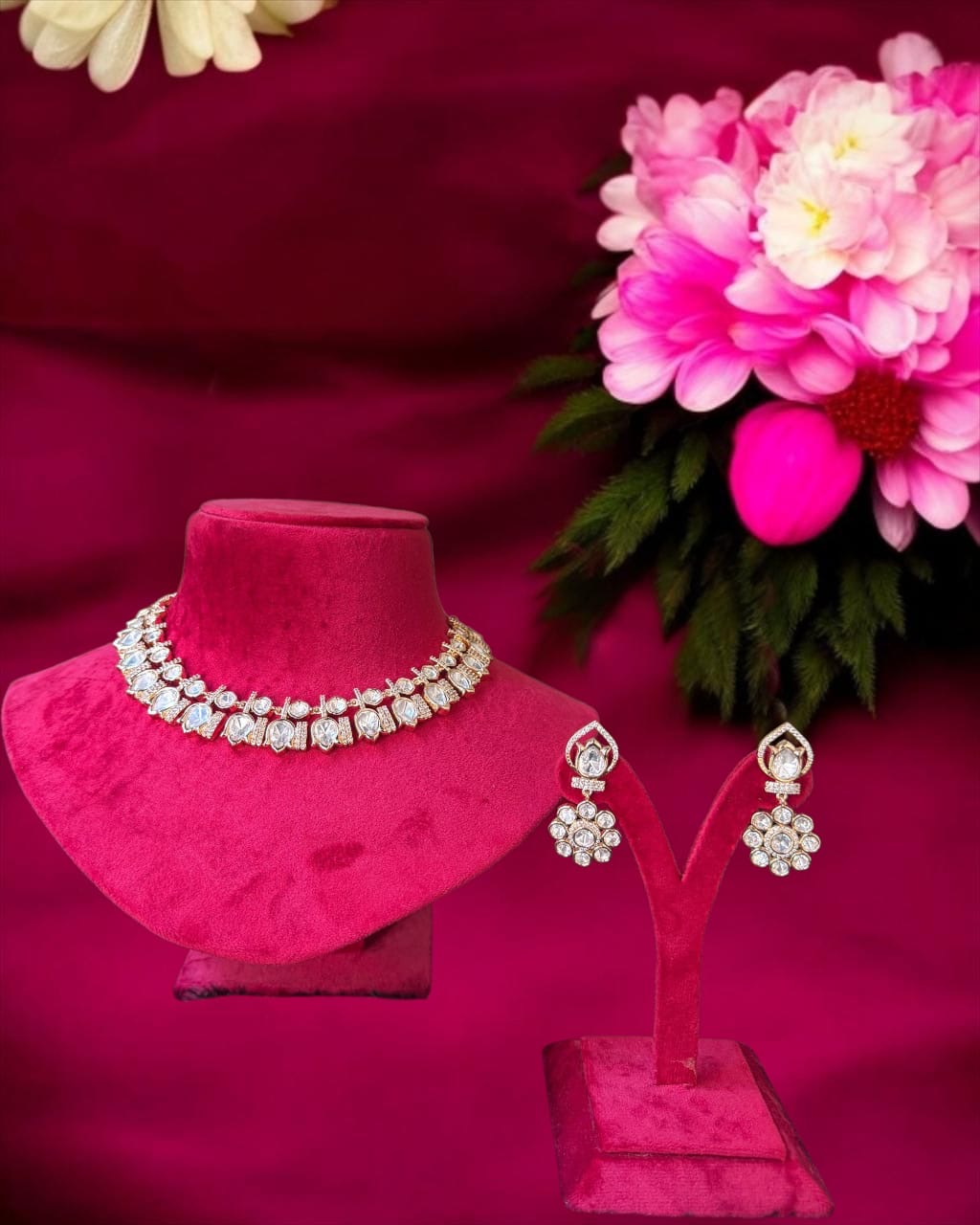 Polki Beauty necklace Set