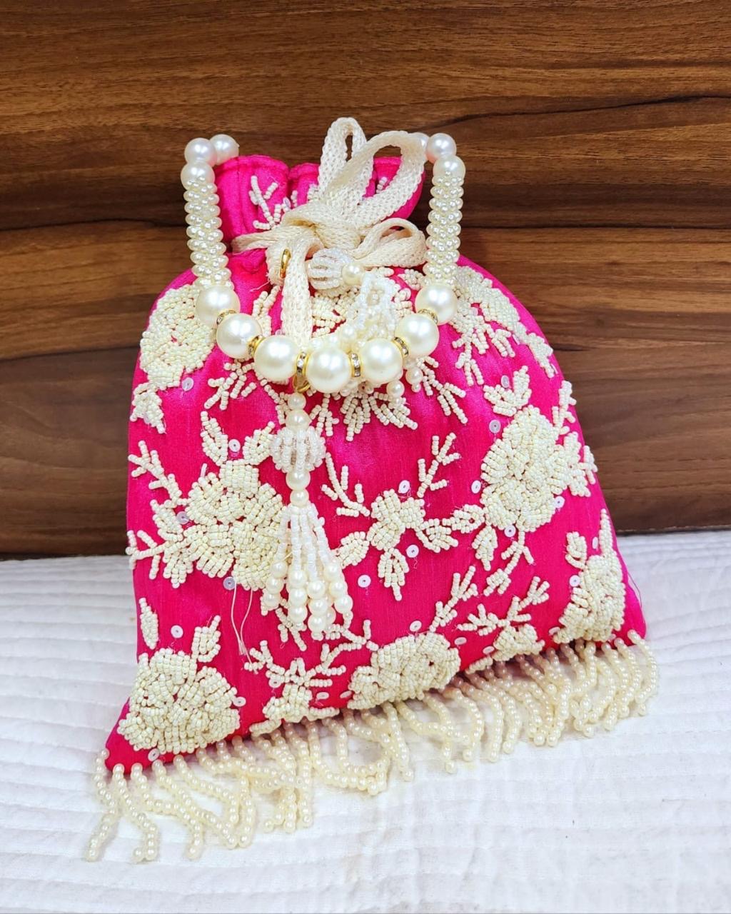Embroidery Pearl Potlis