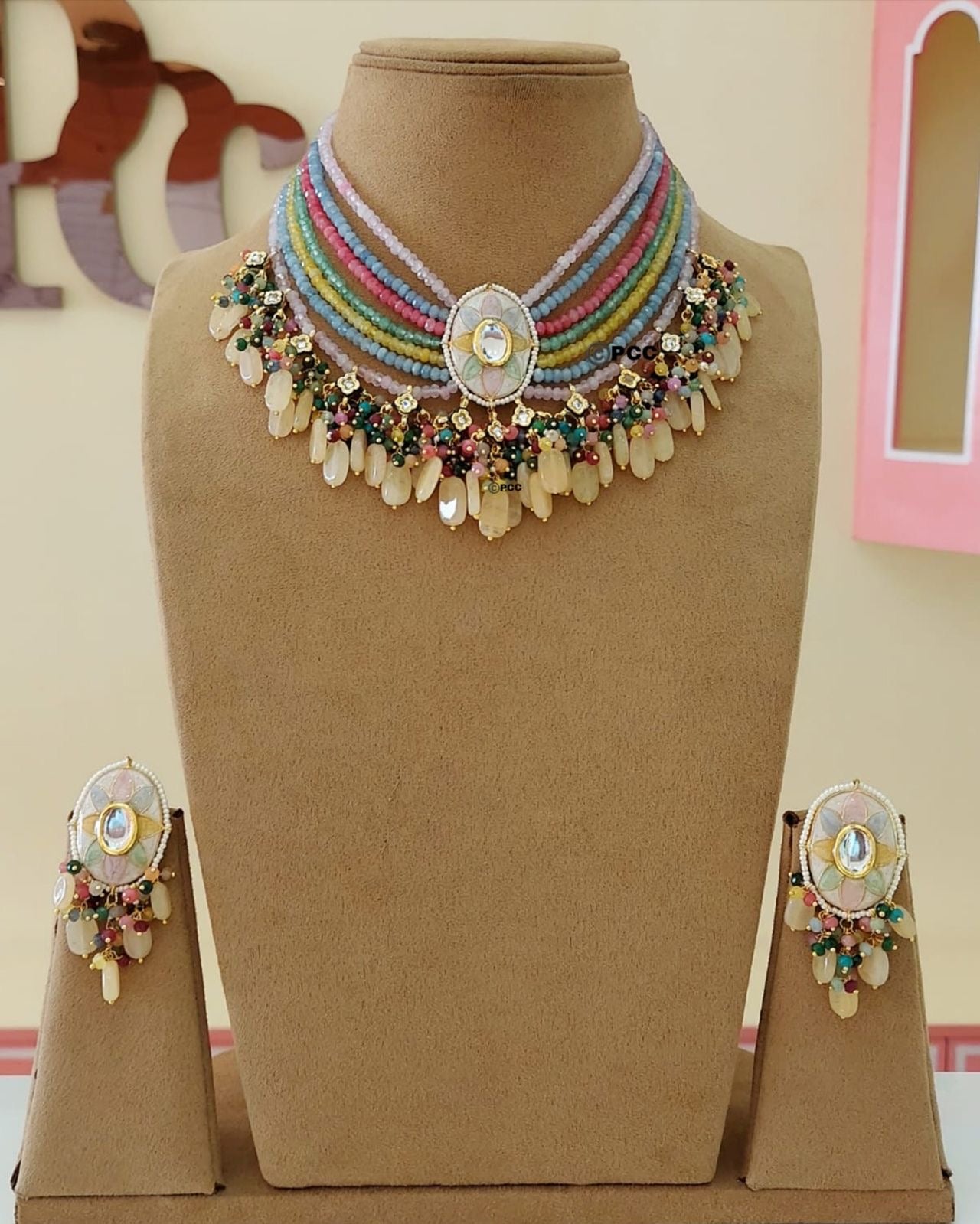 Beads Layered Necklace Set