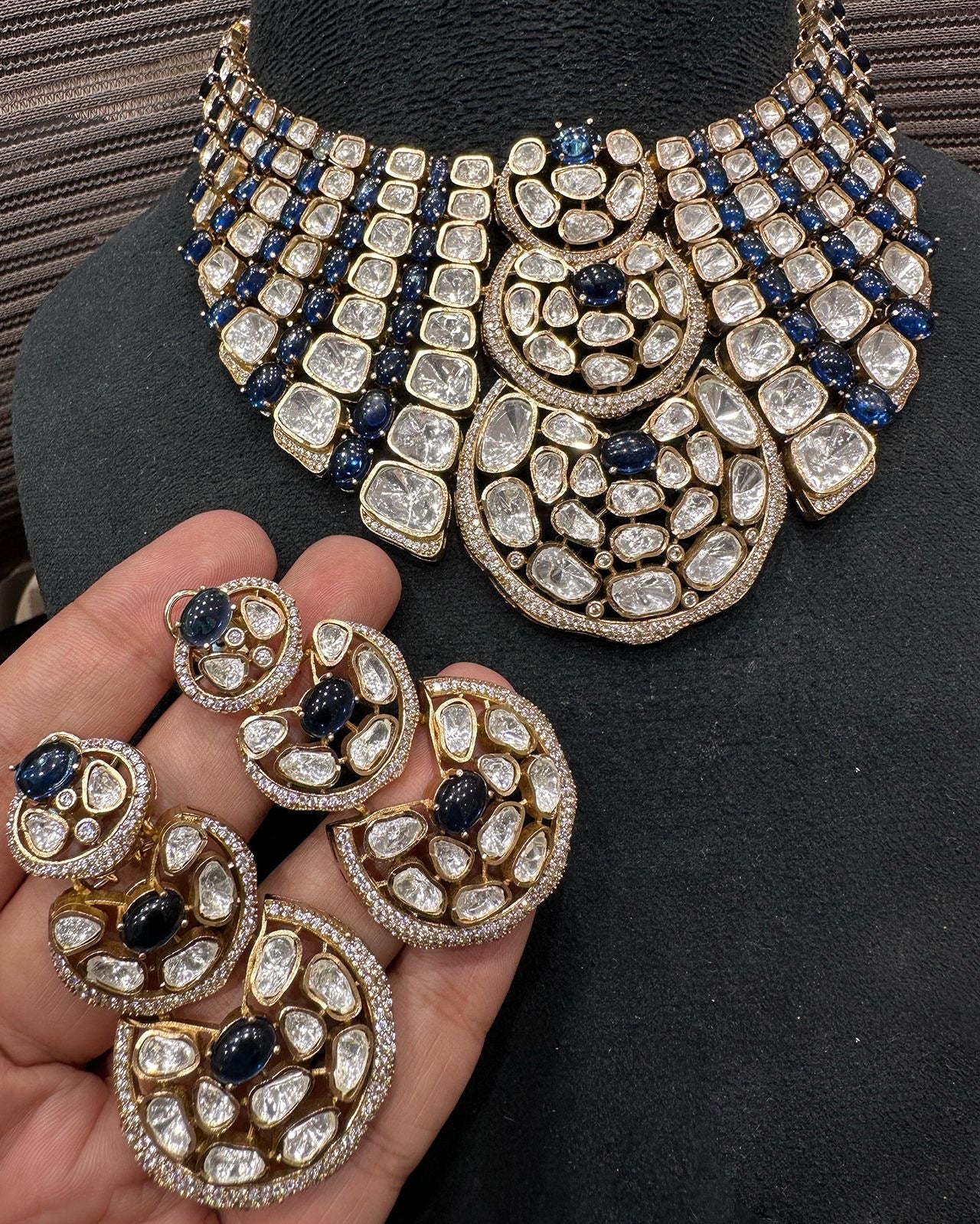 Elegant Polki Necklace Set