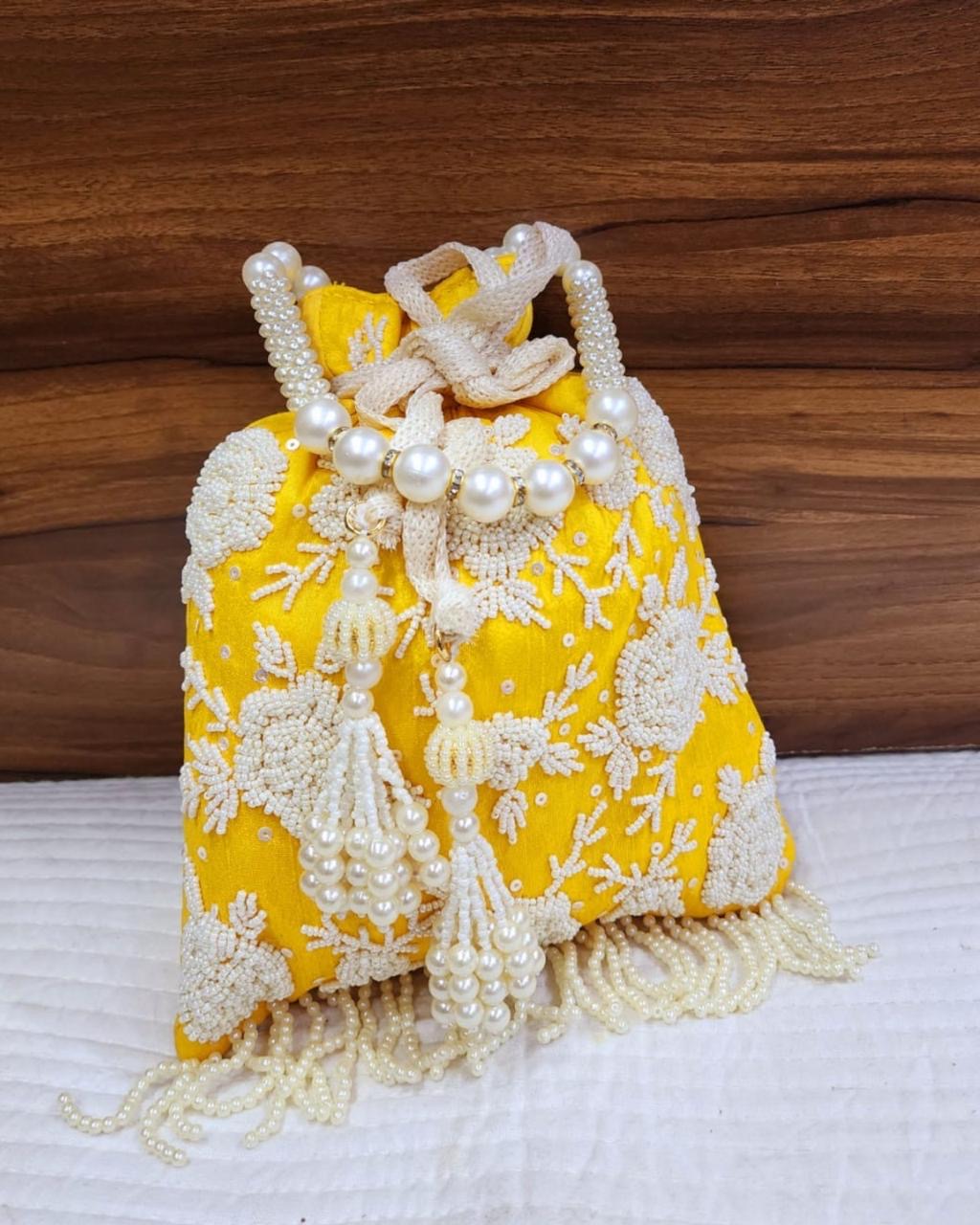Embroidery Pearl Potlis