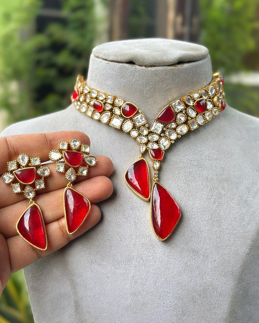 Dazzling Moissanite Necklace set