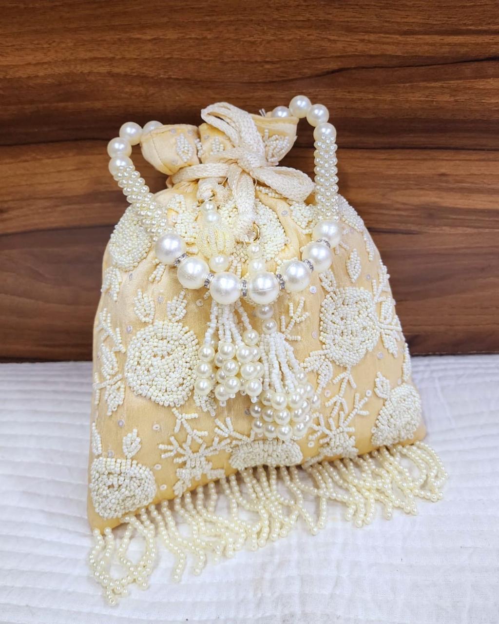 Embroidery Pearl Potlis