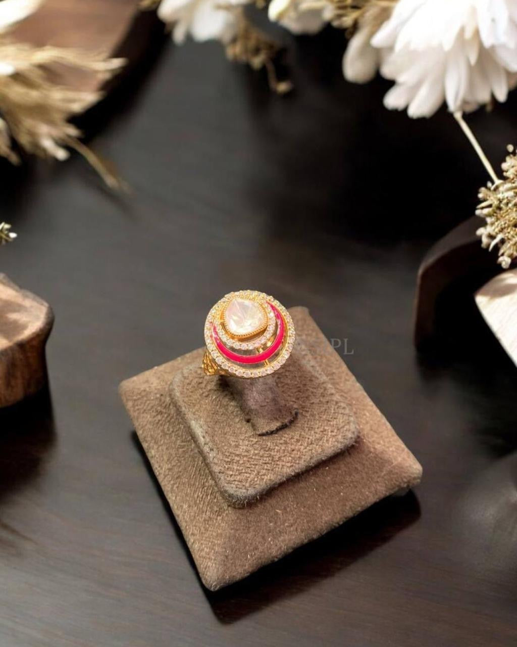 Statement Polki Ring