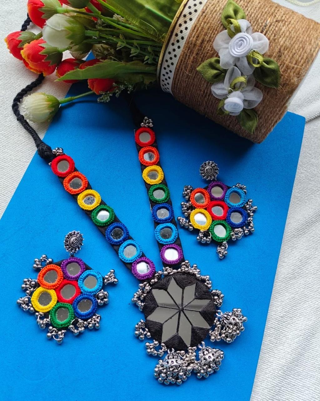 Shubh Colourful Navratri Long Necklace