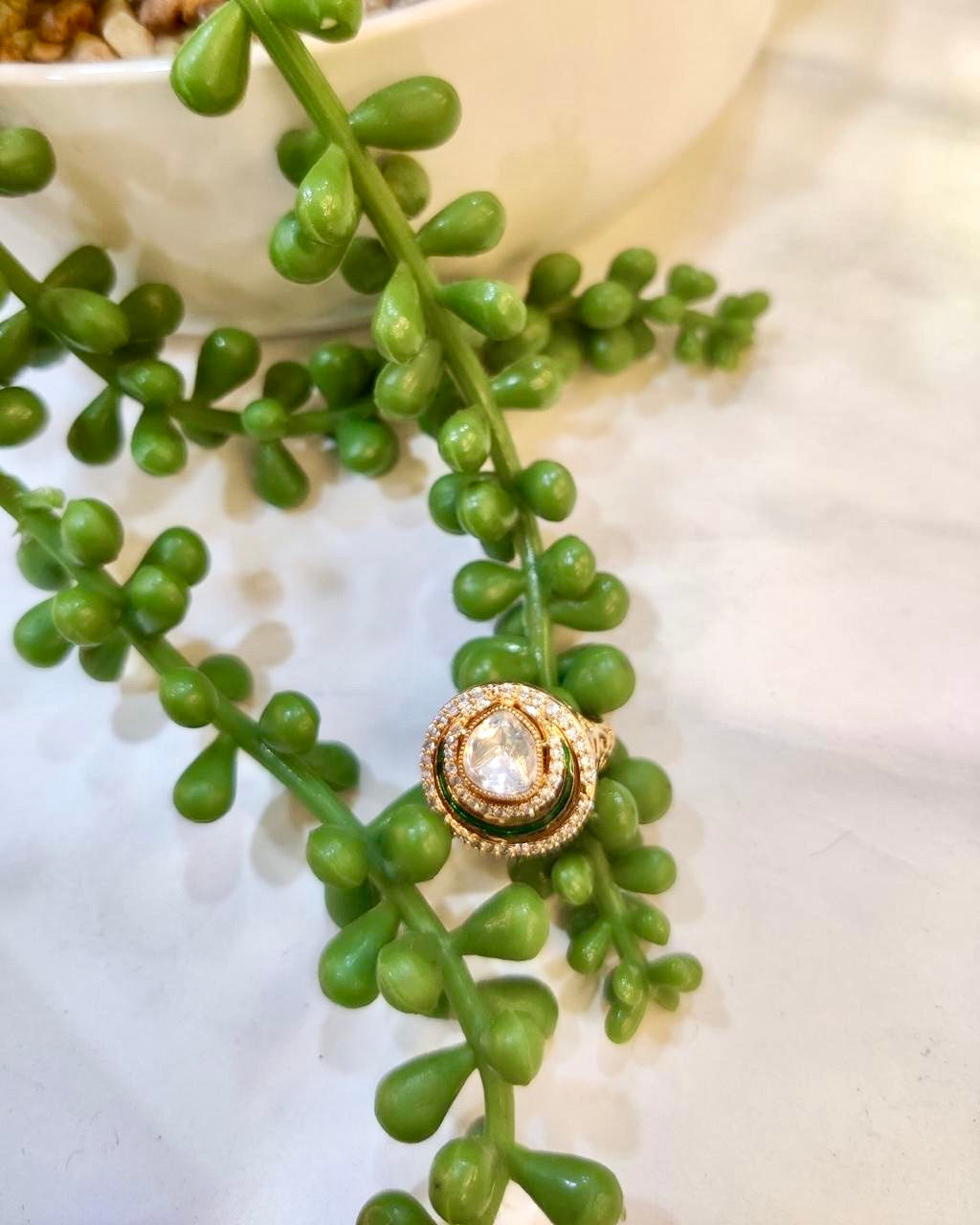 Statement Polki Ring