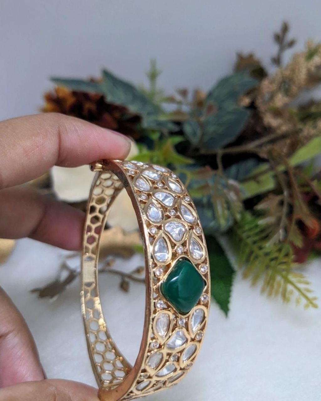 Kundan Openable Kada