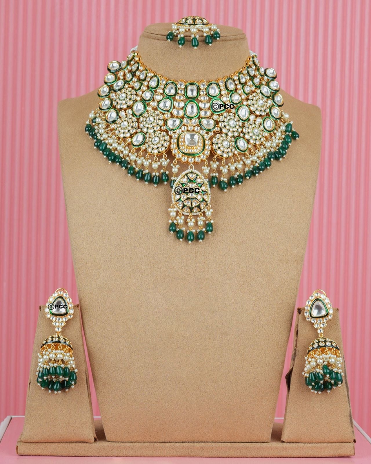 Royal Bridal Queen Necklace Set – Forever Jewels India