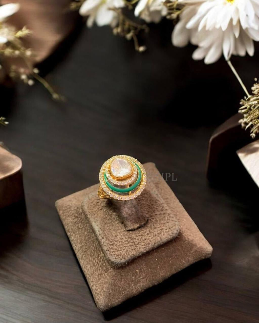Statement Polki Ring