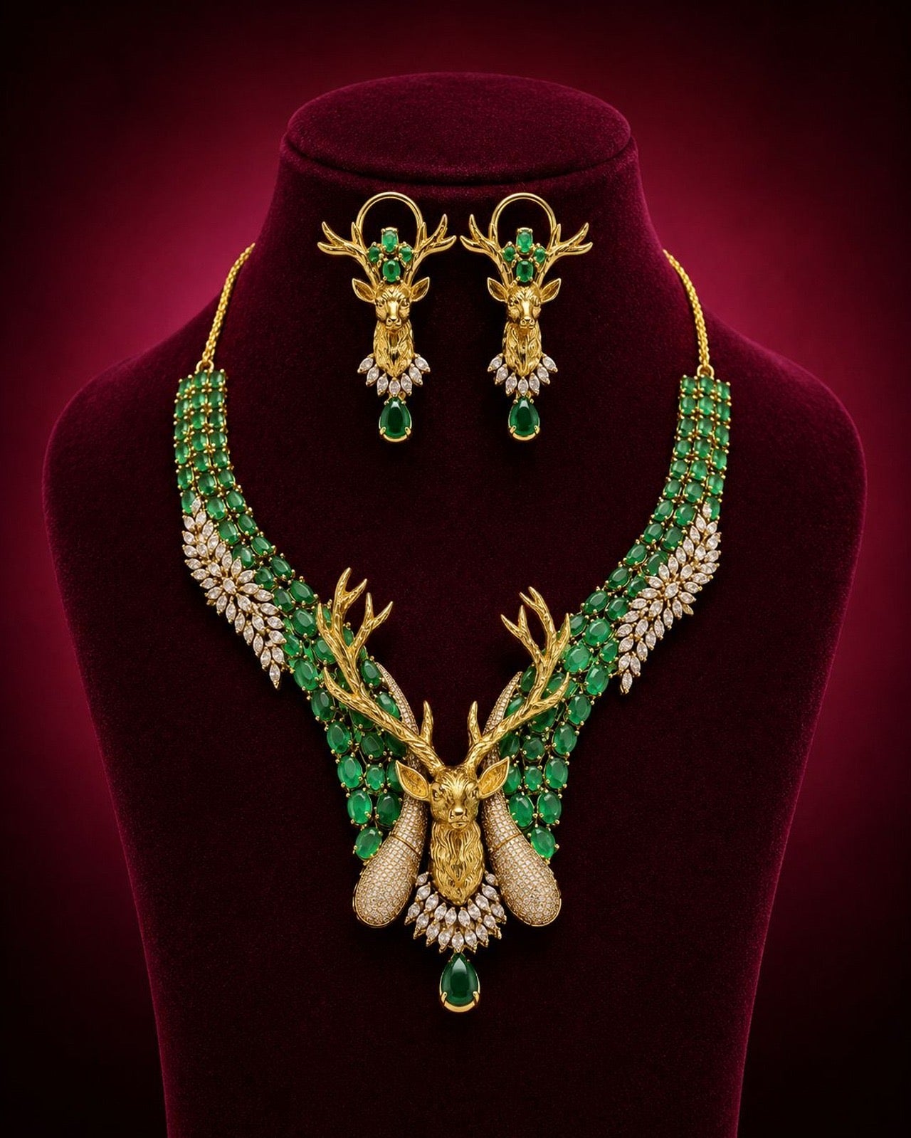 Enchanted Emerald Deer Set