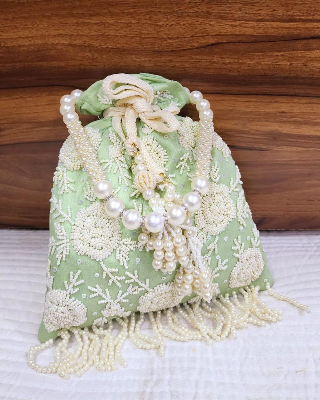 Embroidery Pearl Potlis