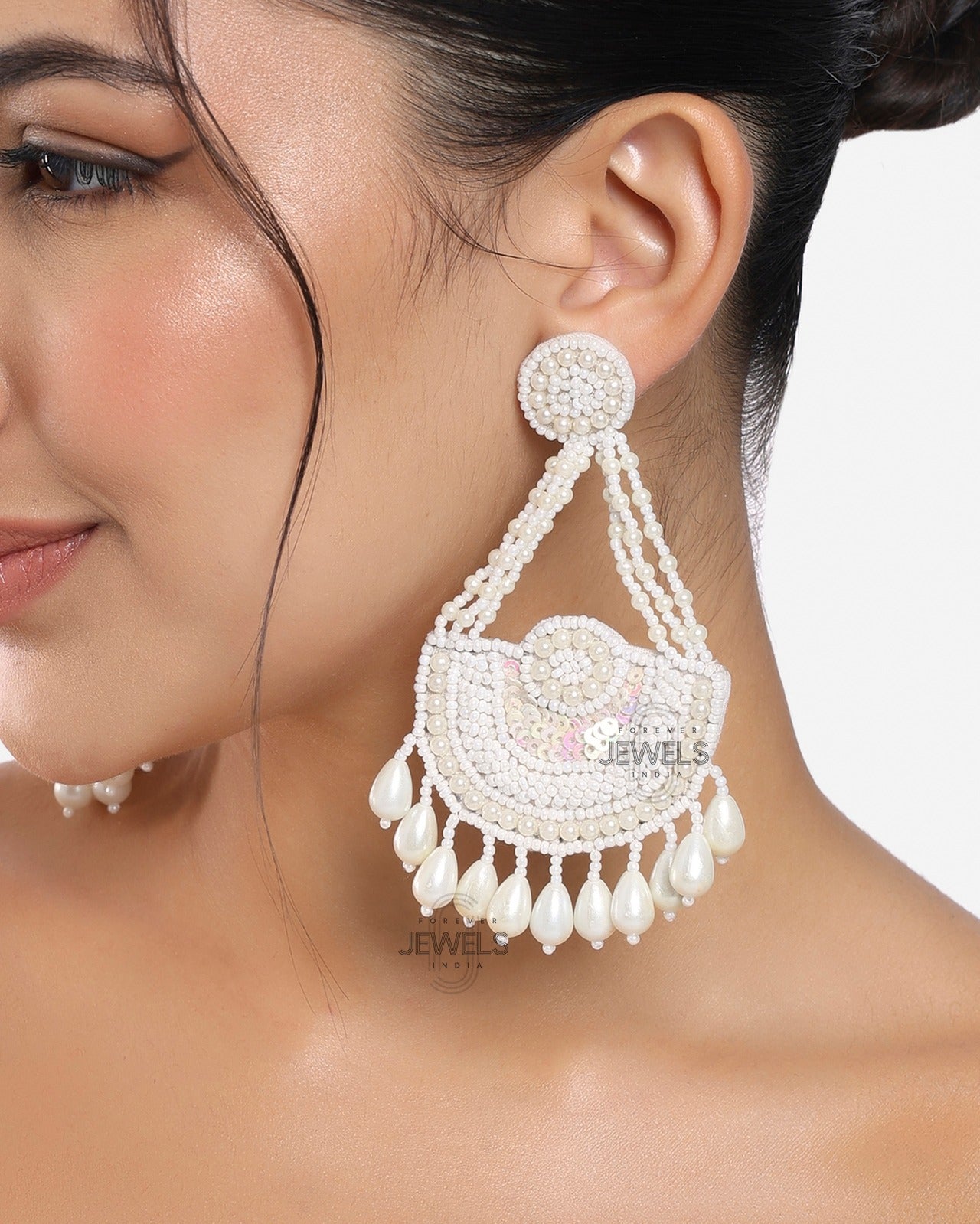 Pearl Beaded Earrings