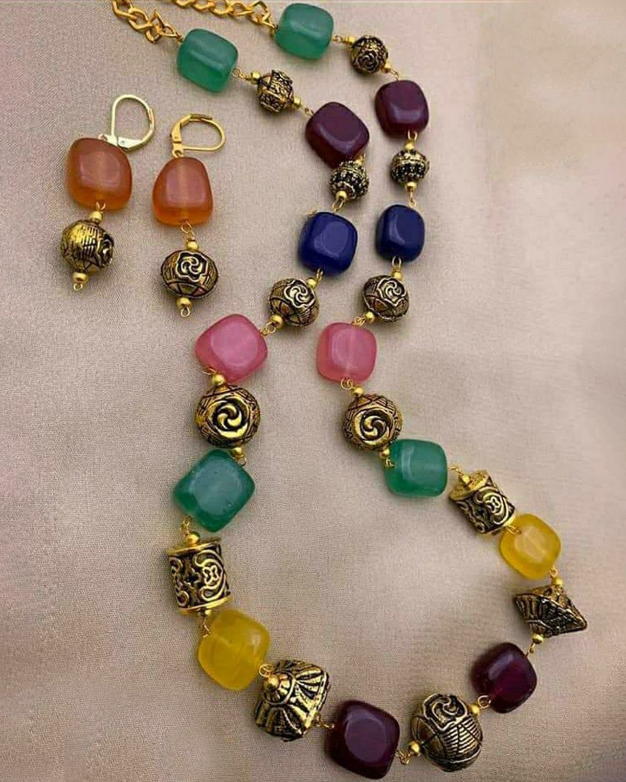 Enchanted Elegance Beaded Necklace