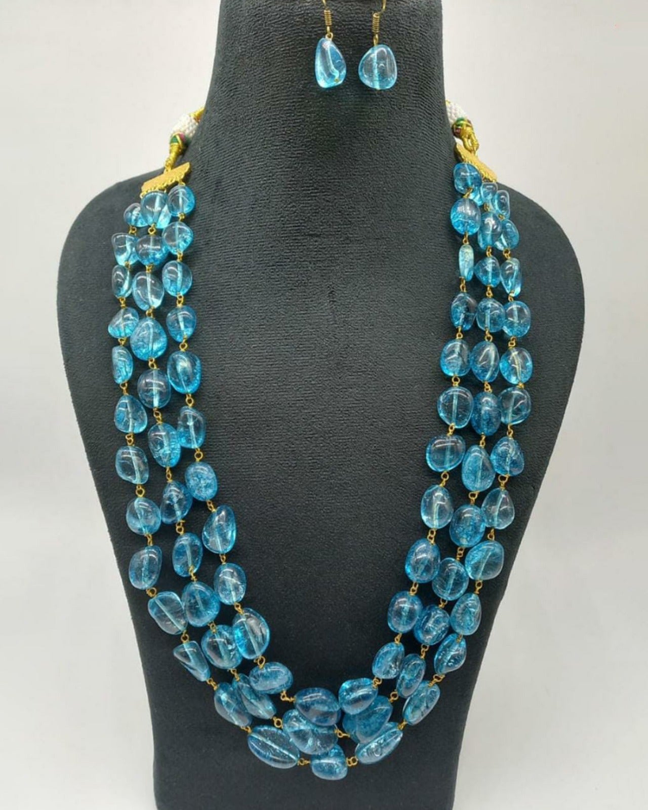 3 Layered Beads Mala Set