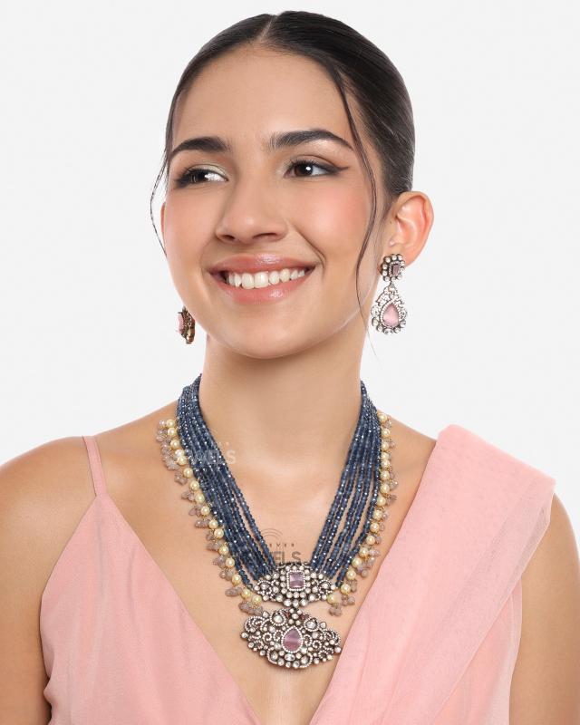 Moissanite Kundan Mala