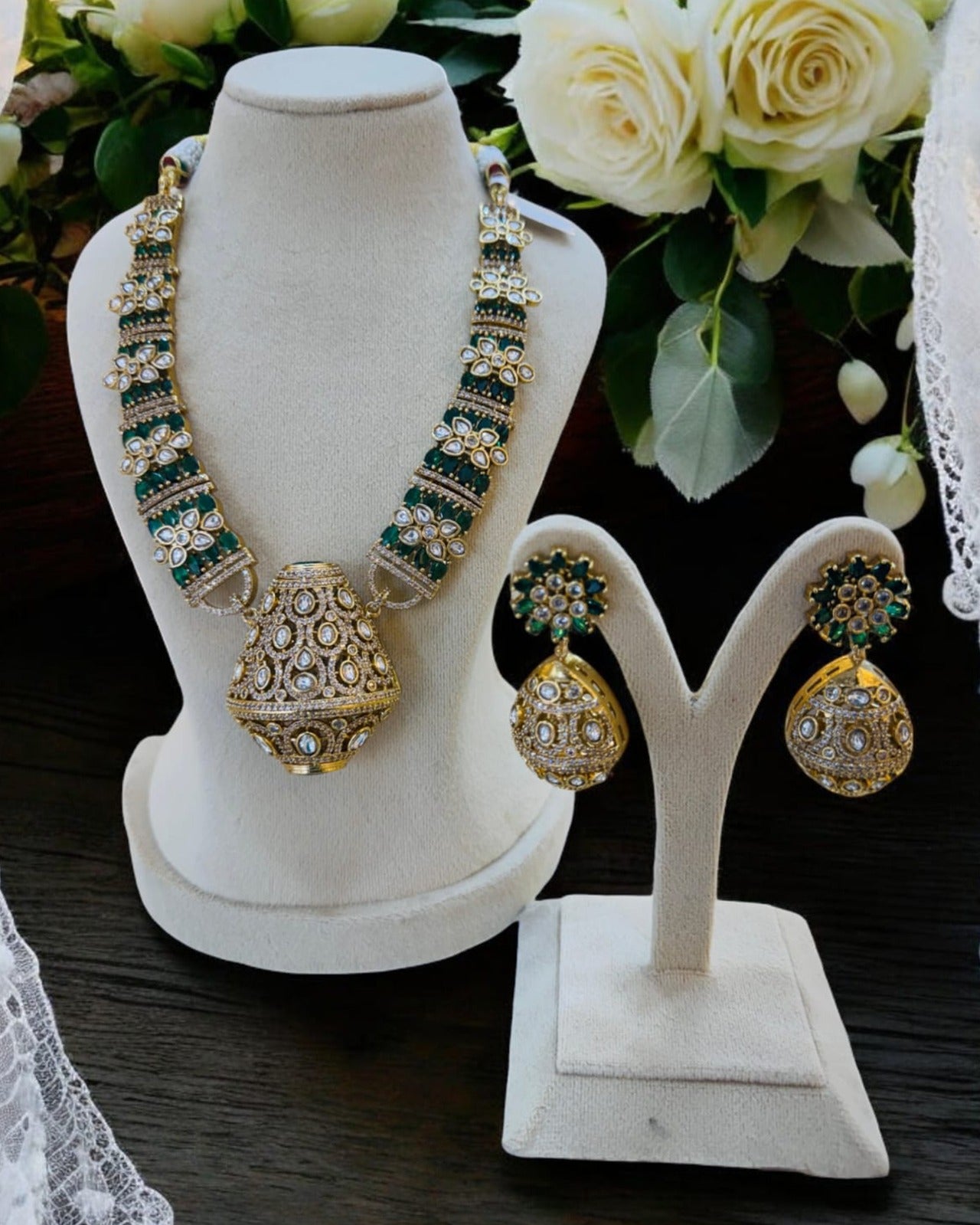 Uncut Polki Kundan Necklace Set