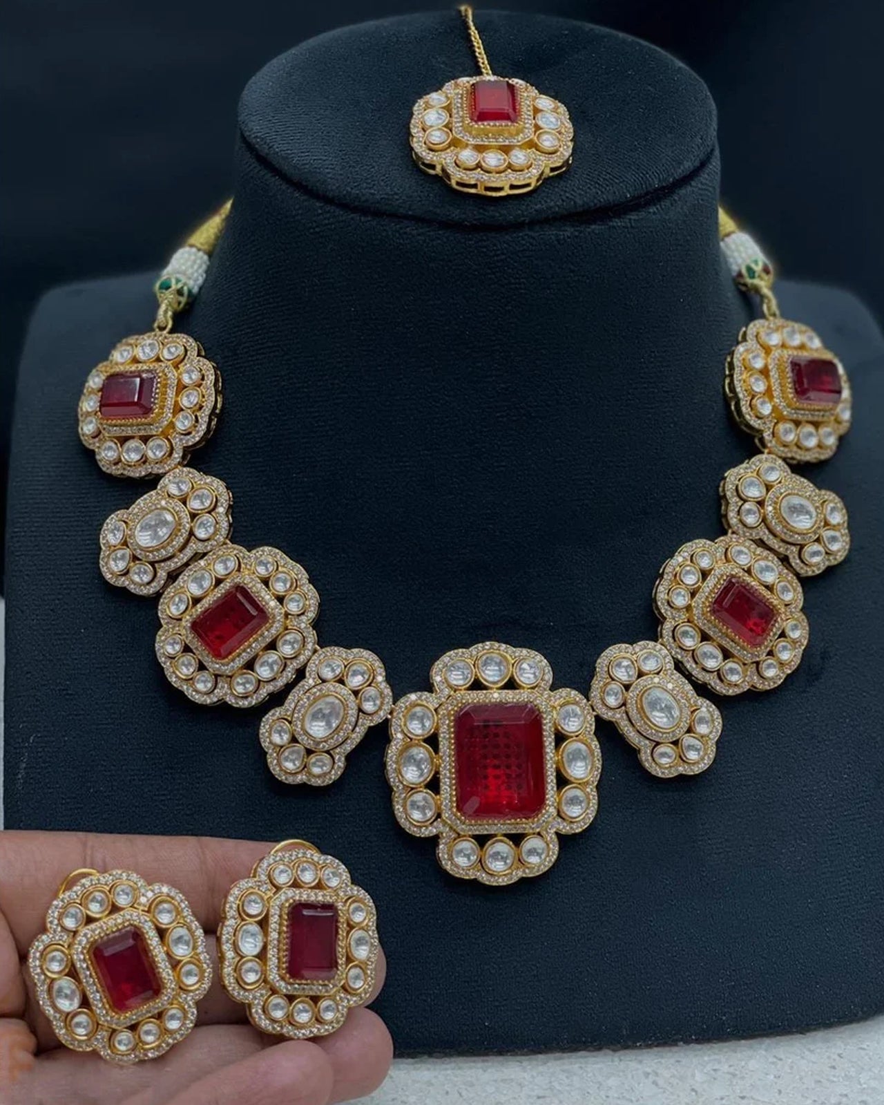 Majestic Double Stone Necklace
