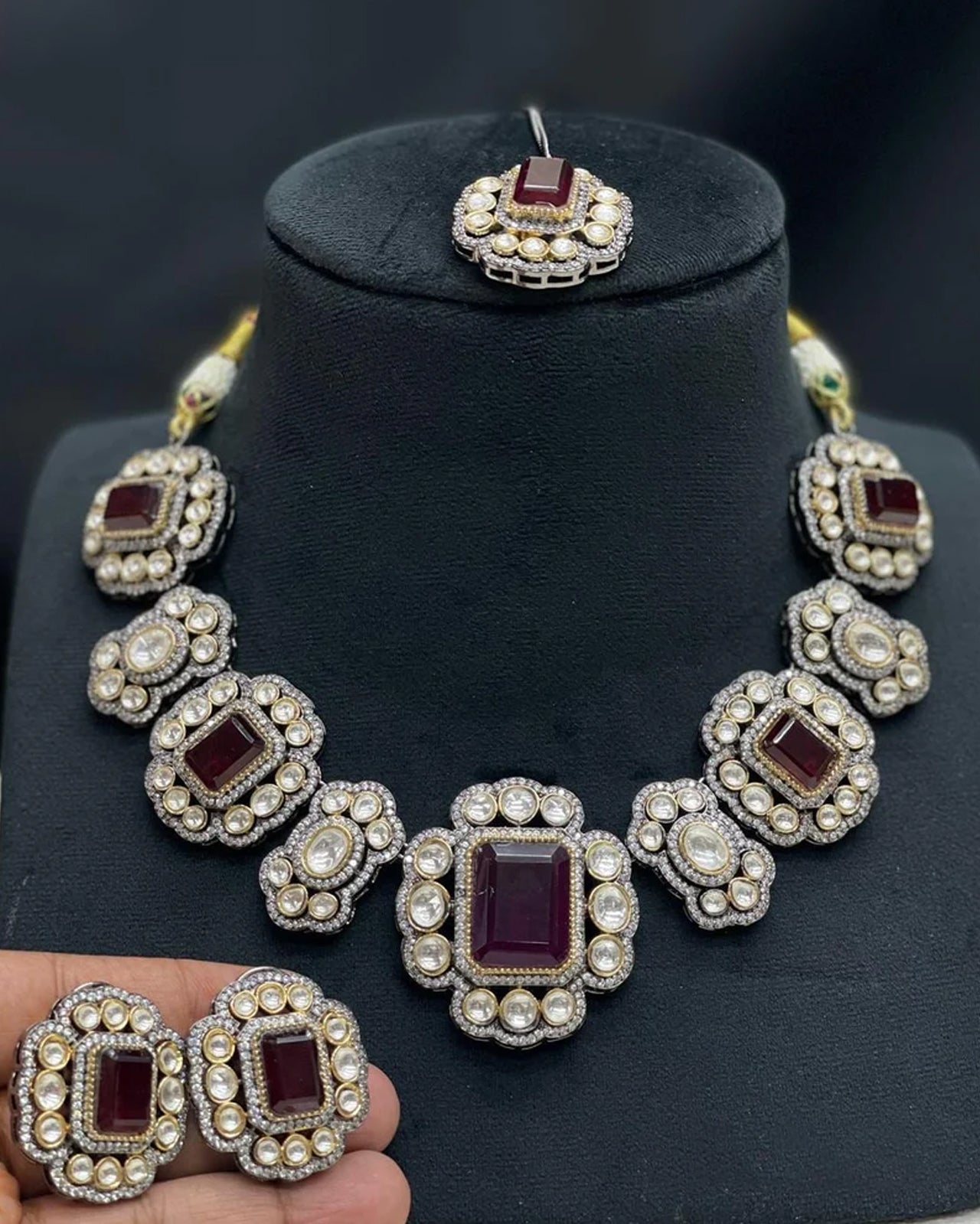 Majestic Double Stone Necklace
