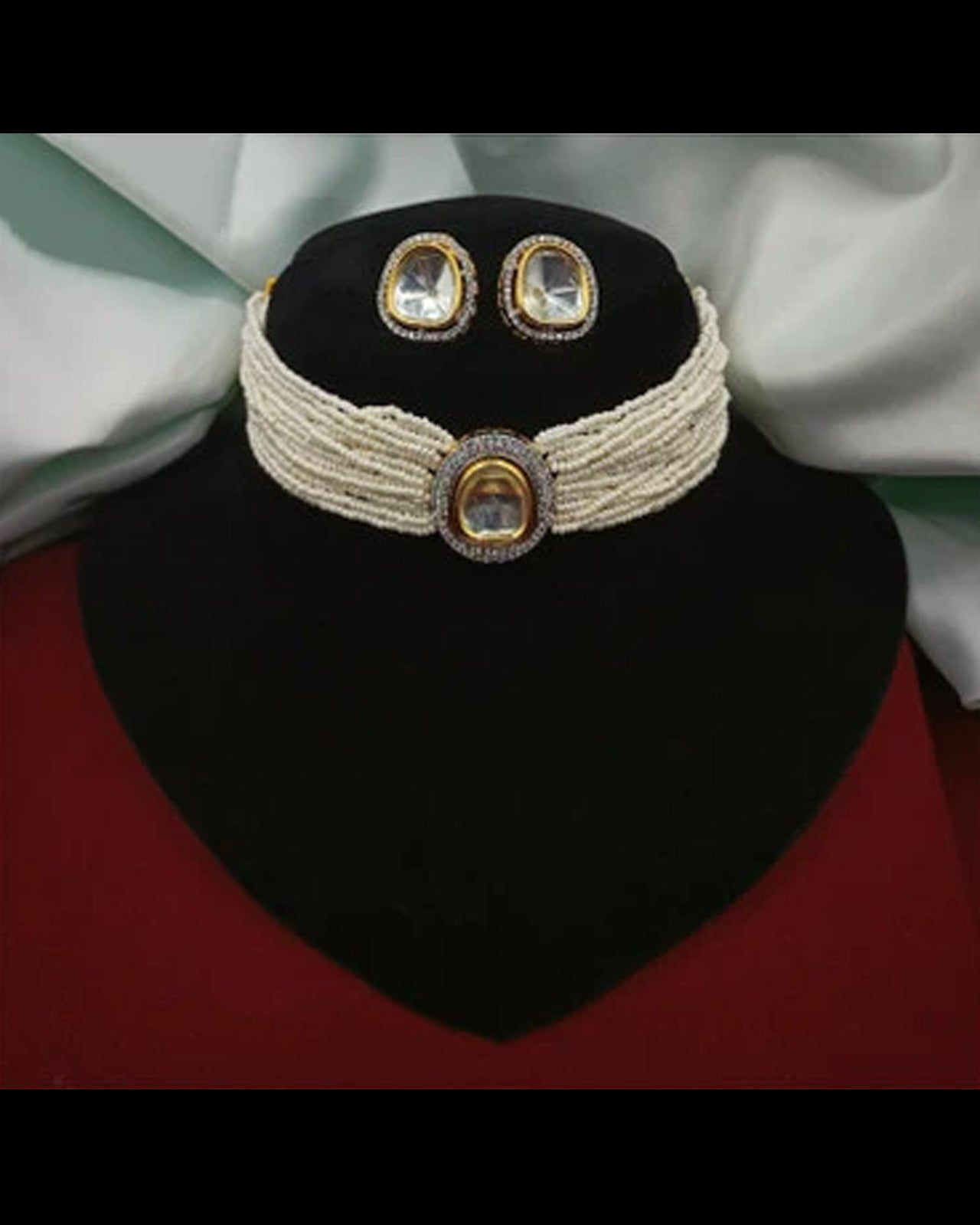 Real Brass Kundan Choker