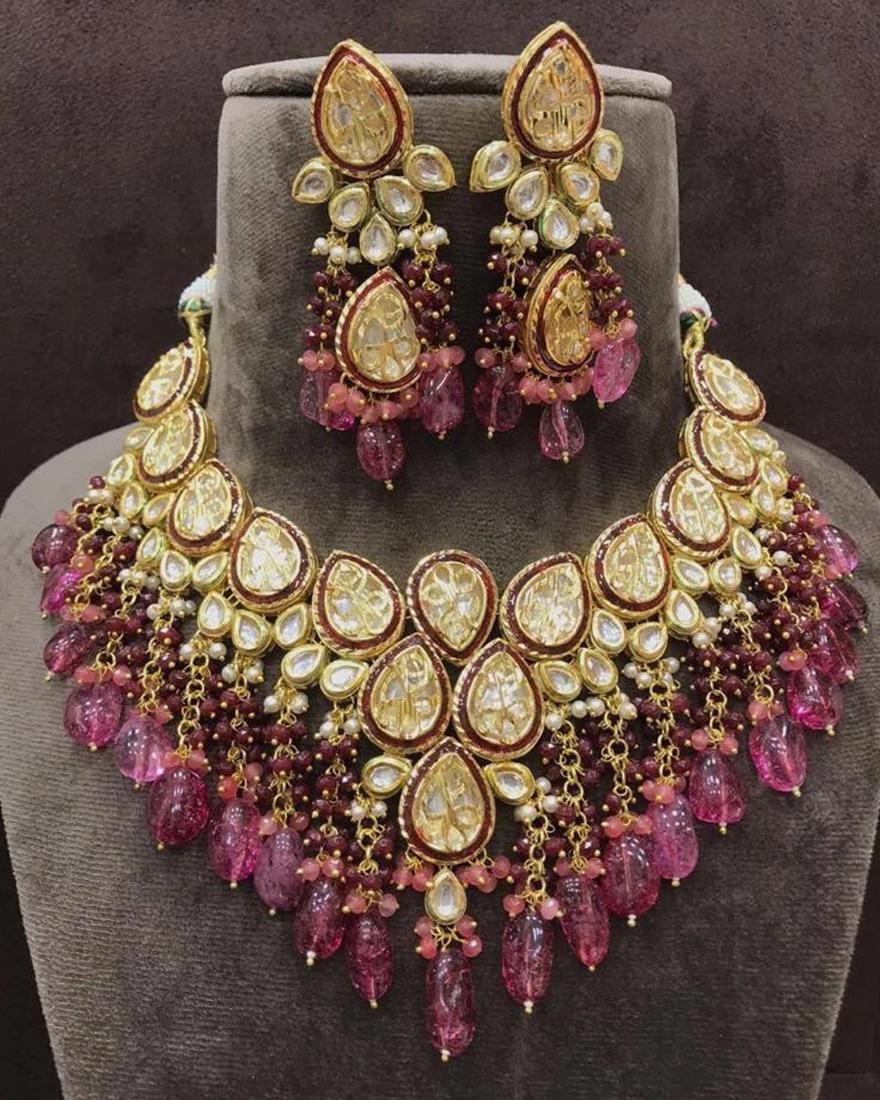 Pink Necklace Set