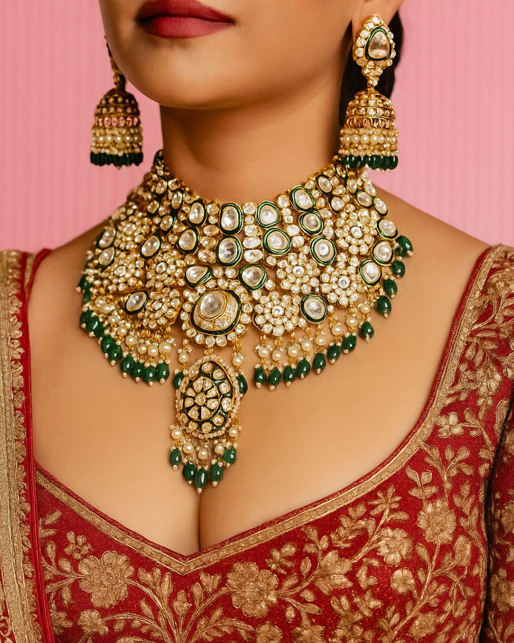 Royal Bridal Queen Necklace Set