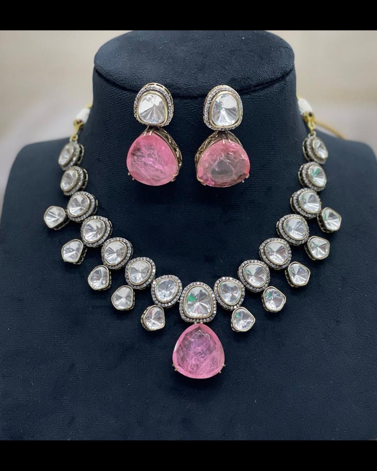 Moissanite With Doublet Stones