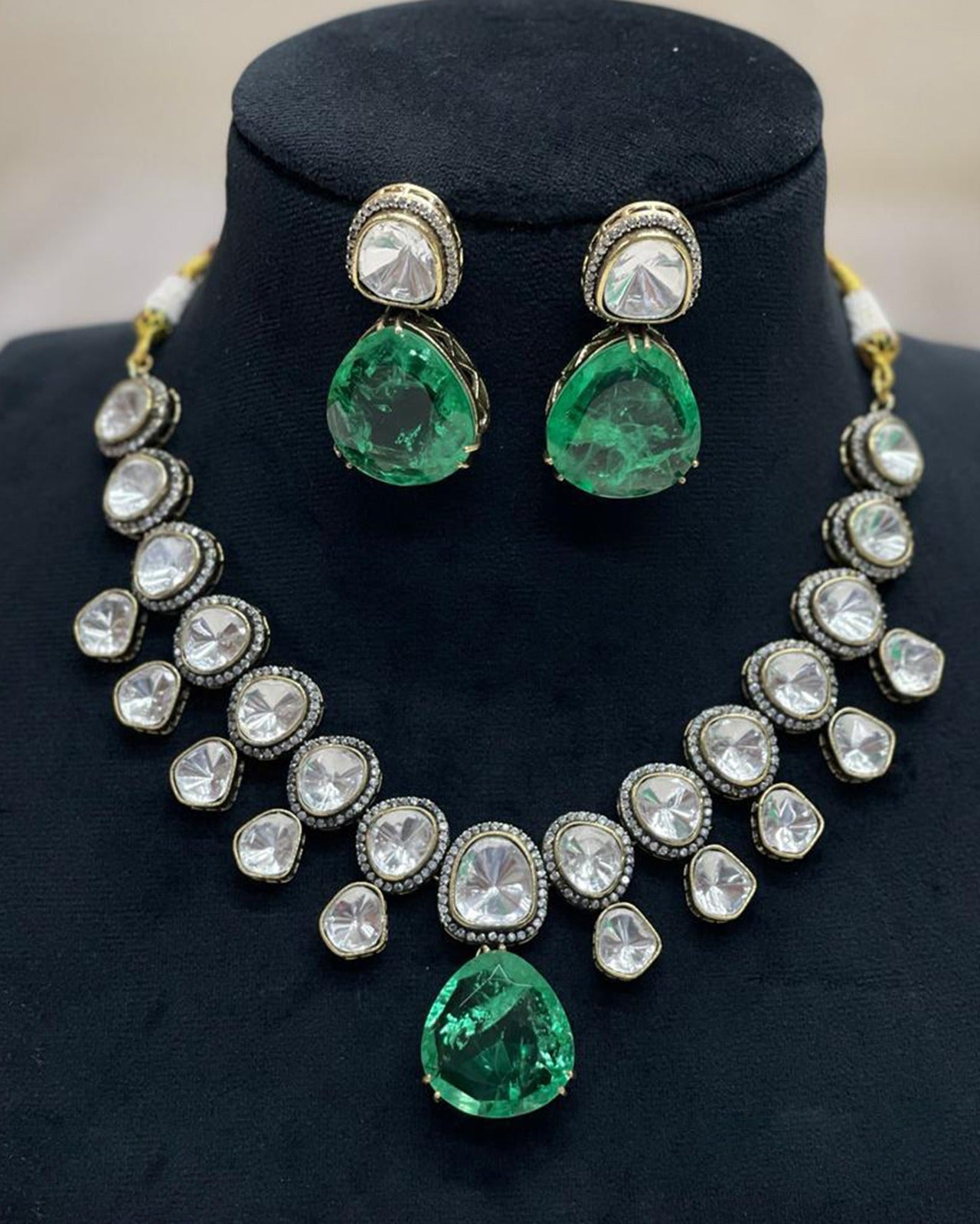 Moissanite With Doublet Stones