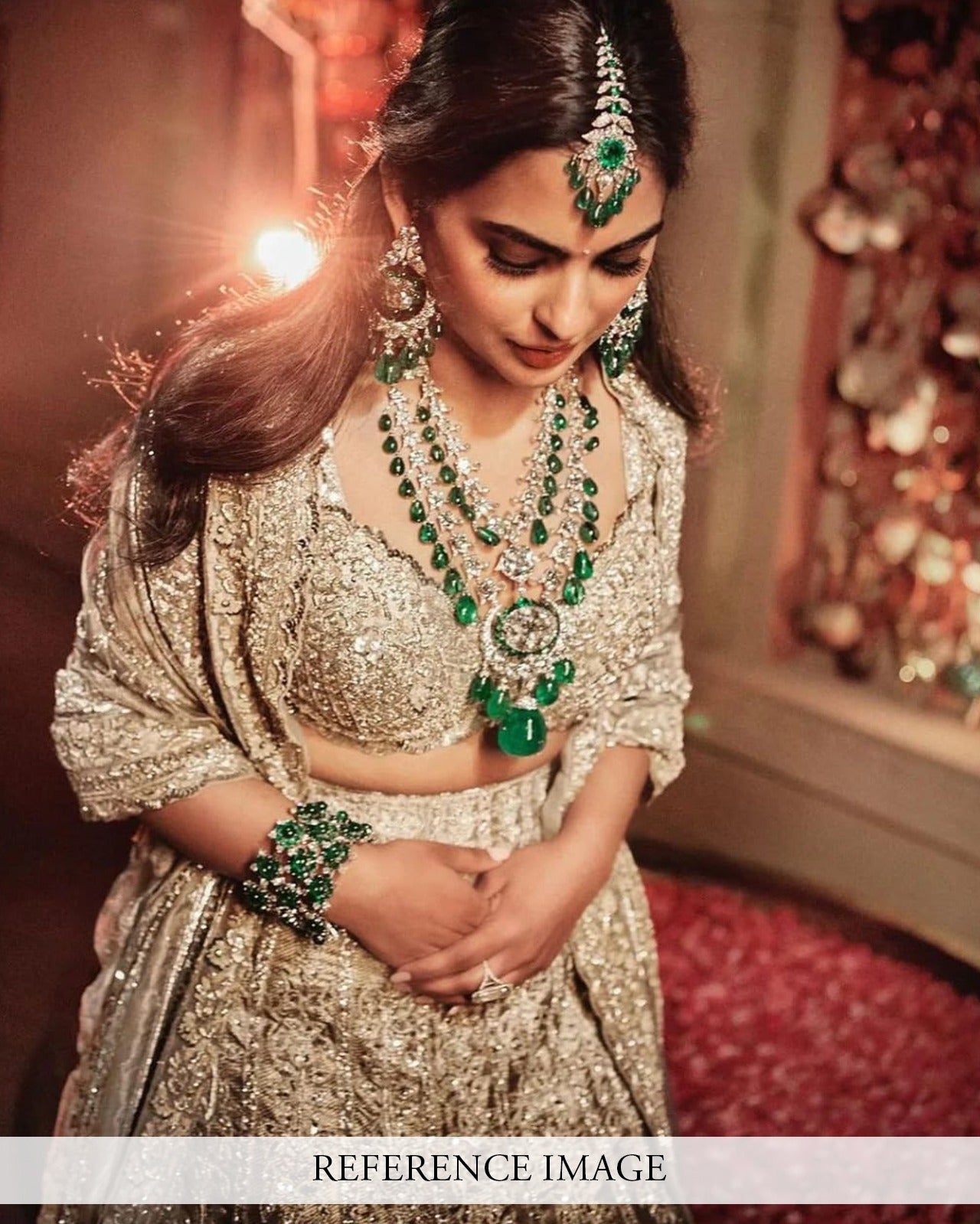 Isha Ambani Inspired Necklace Set – Forever Jewels India