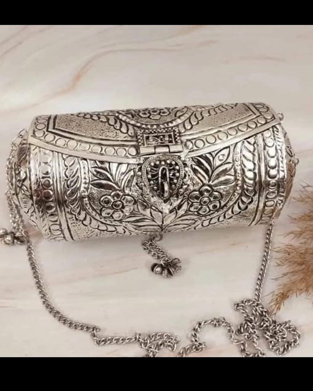 Stylish Metal Clutch Bag