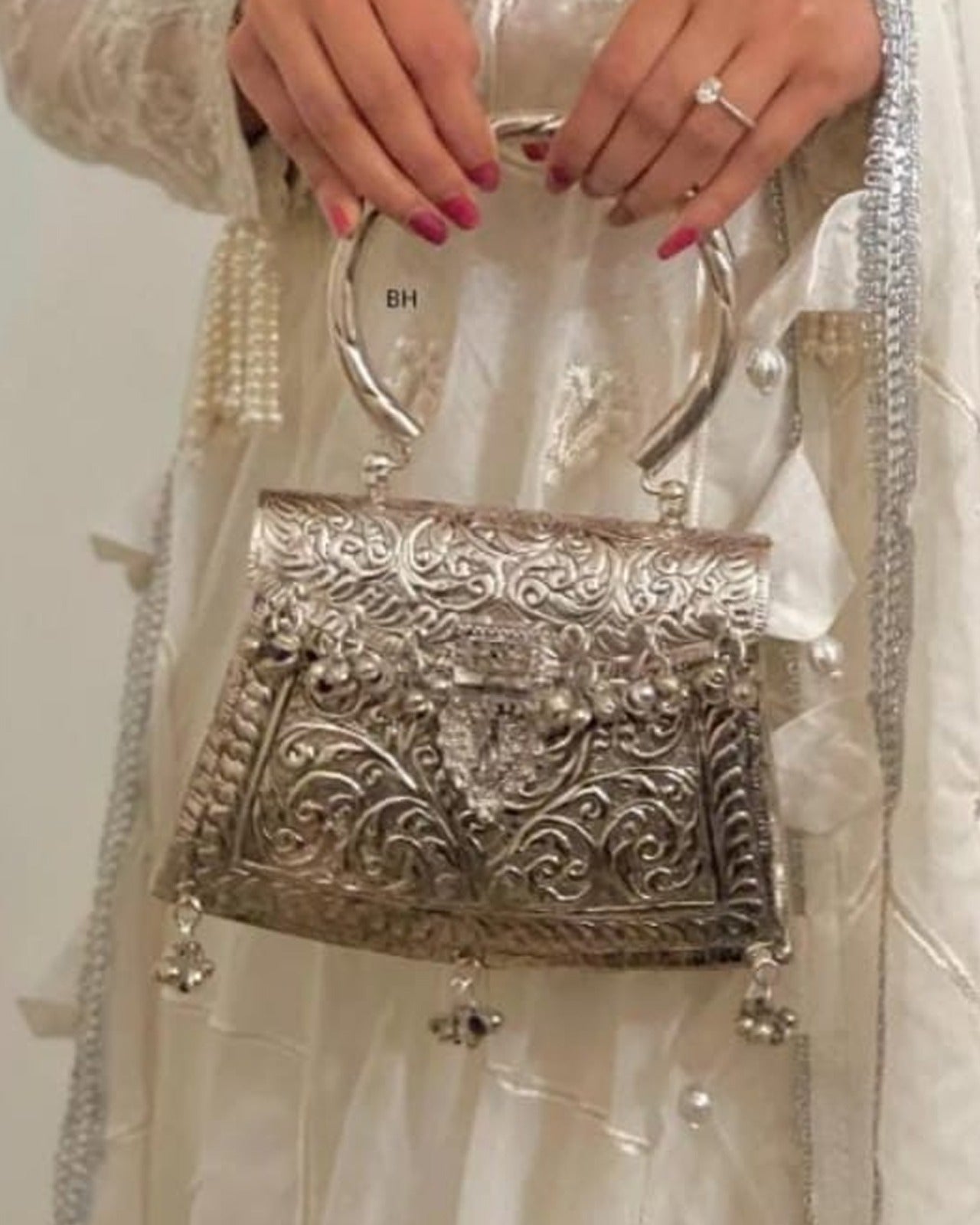 Stylish Metal Clutch Bag