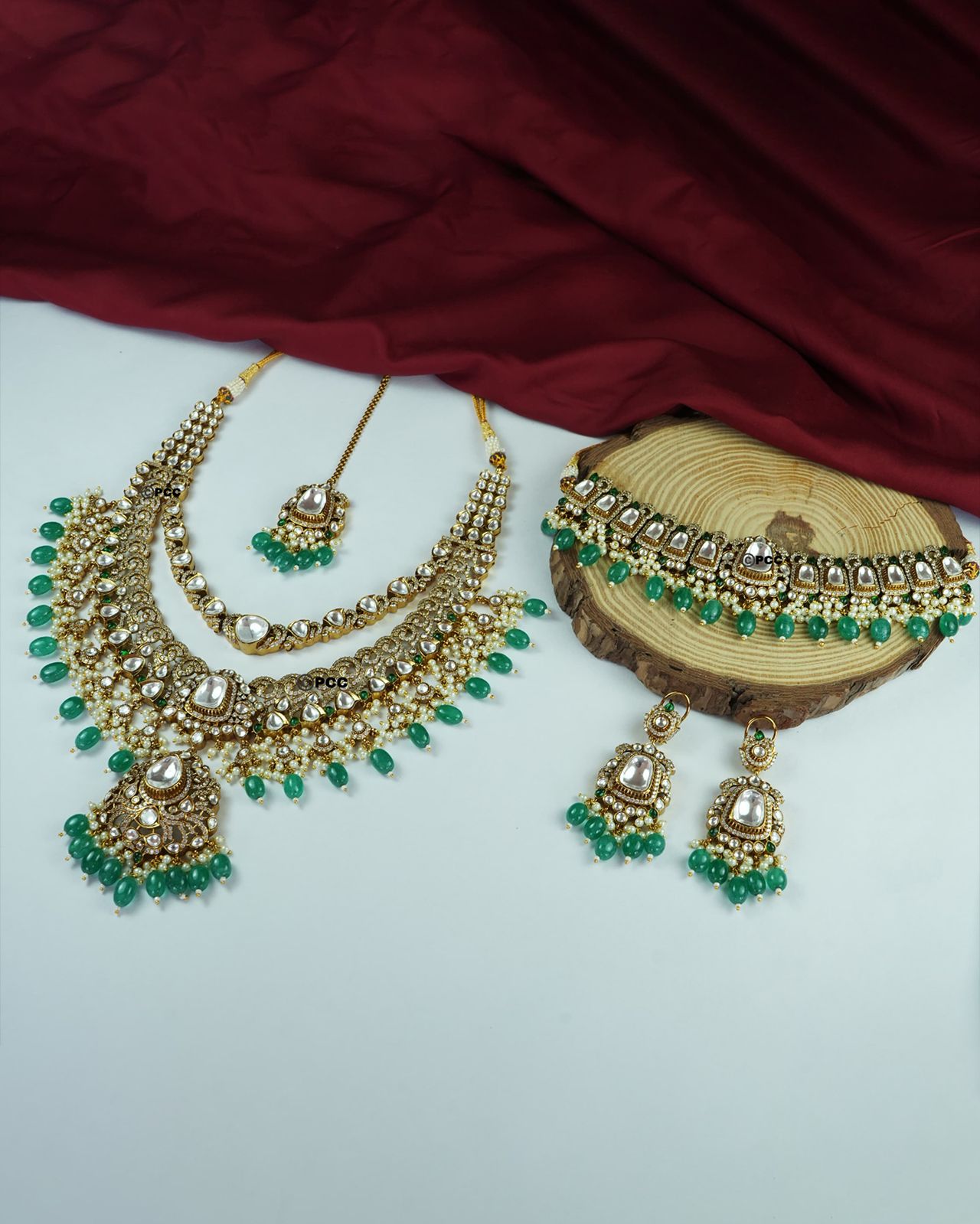 Bridal Double Layered with Choker Set
