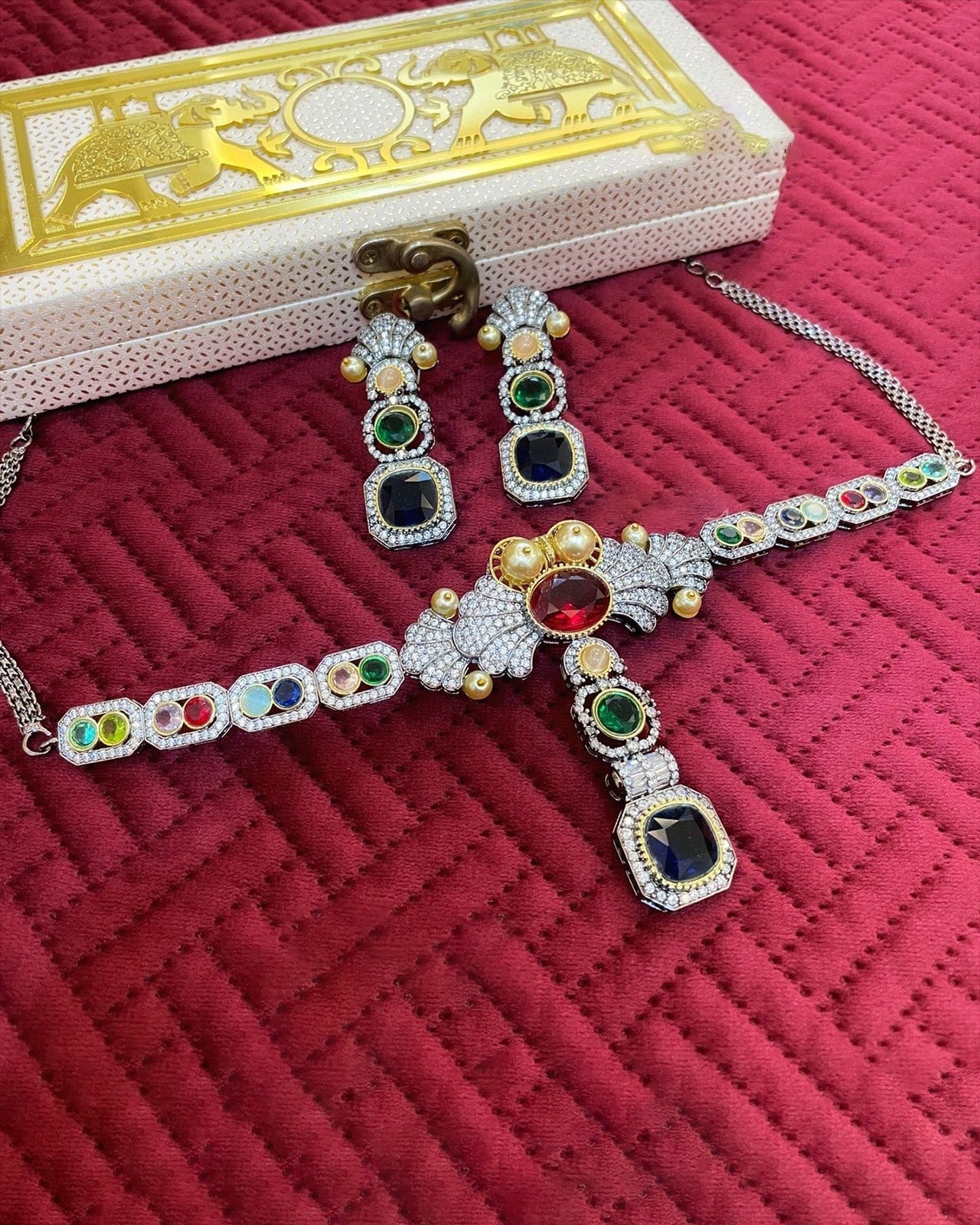 Alia inspired Multicolor Mathapathi