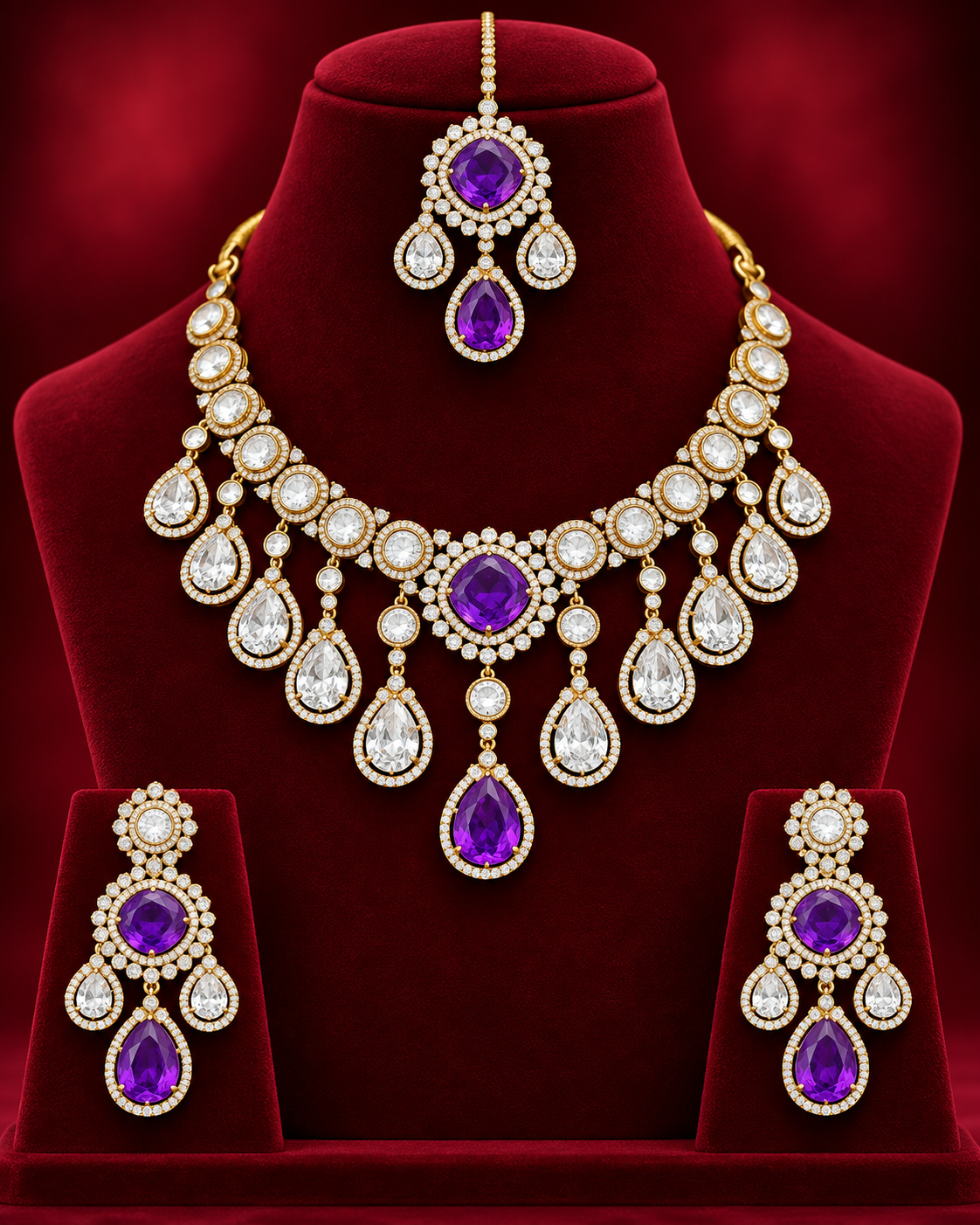 Polki Drop Exclusive Necklace Set