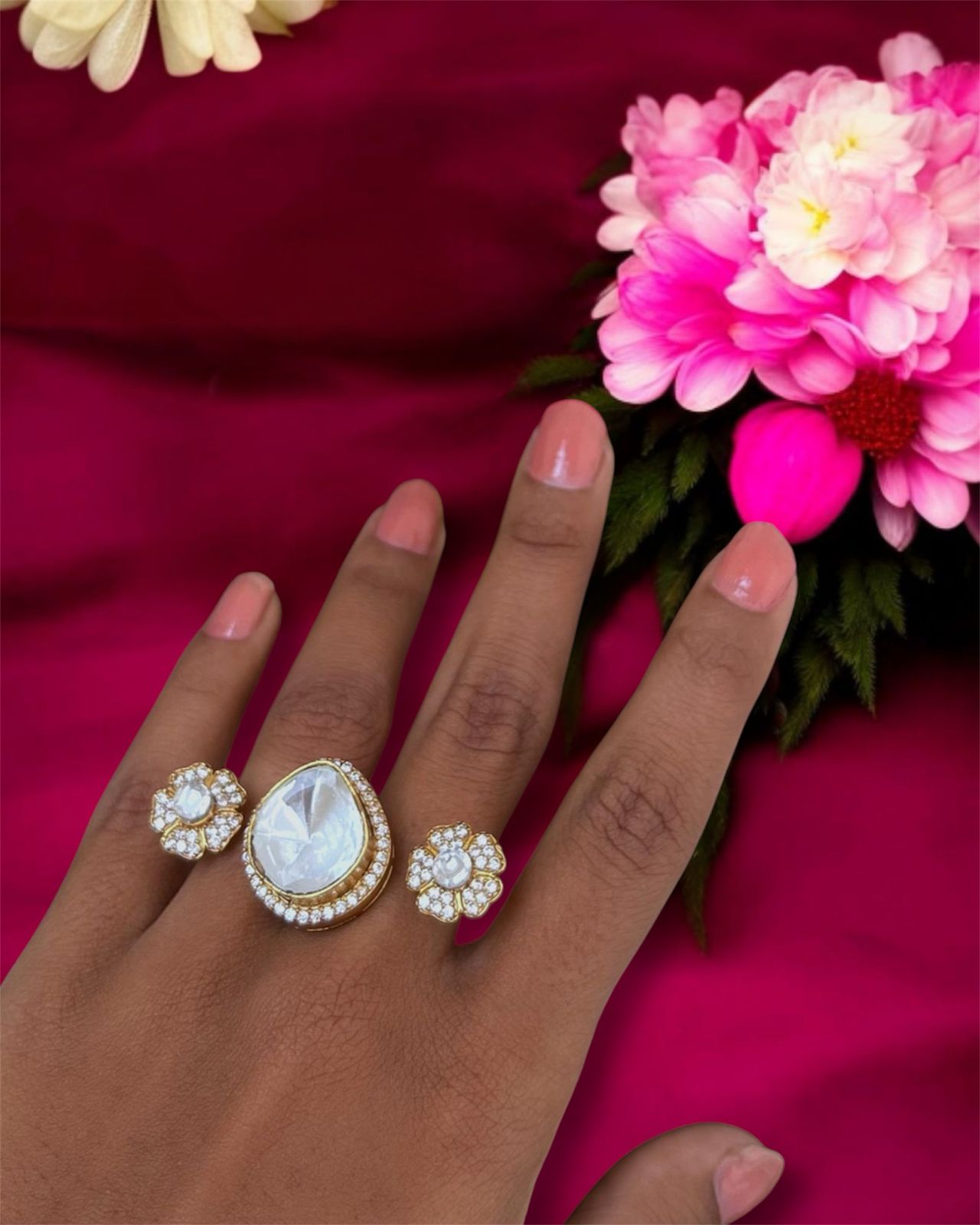 Traditional Kundan Ring