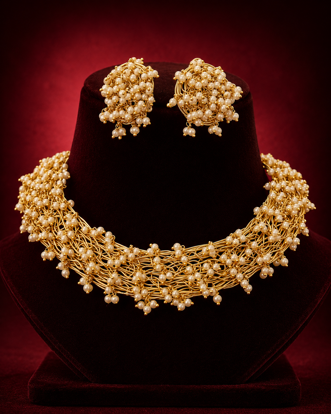 Royal Pearl Jaal Set
