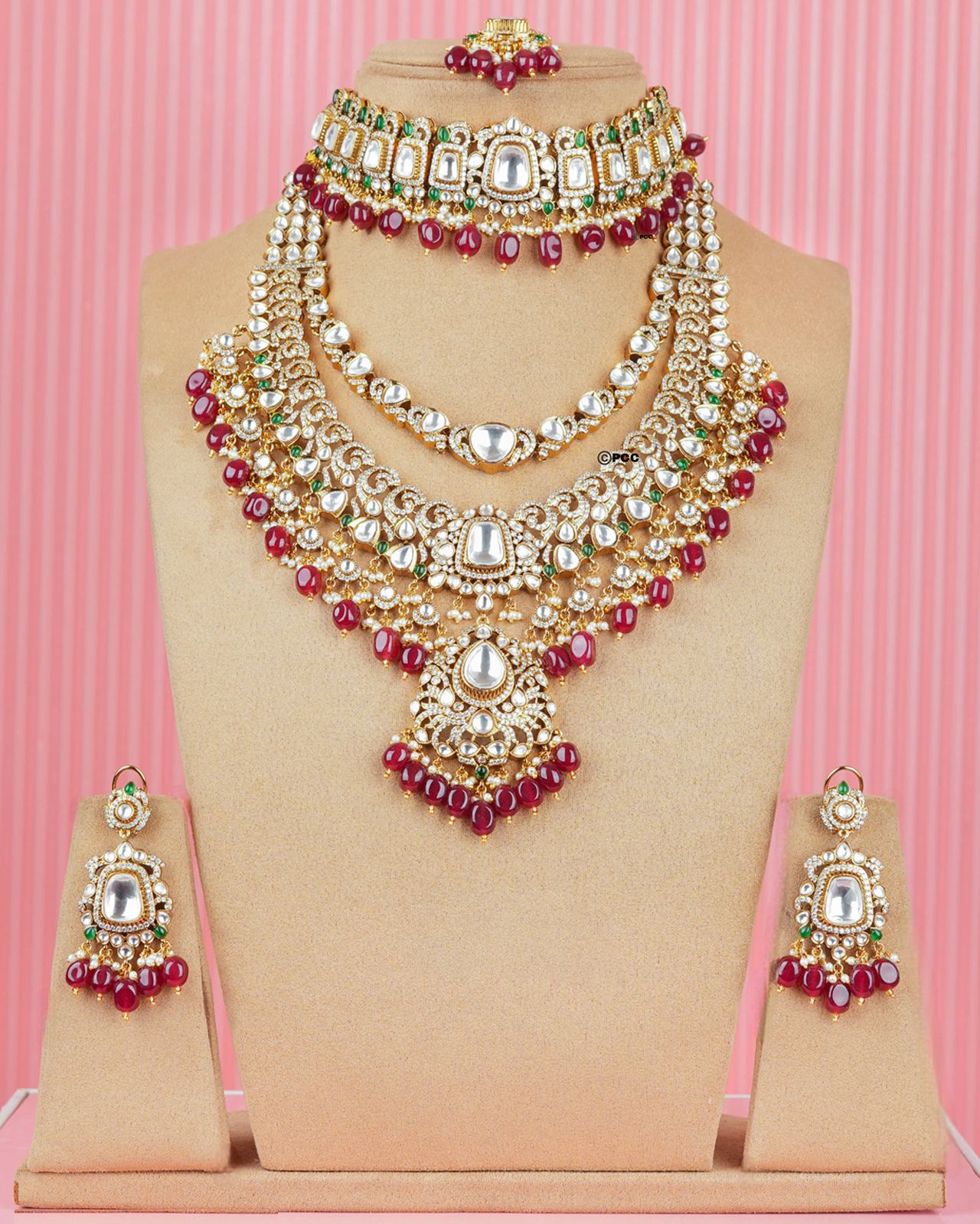 Bridal Double Layered with Choker Set