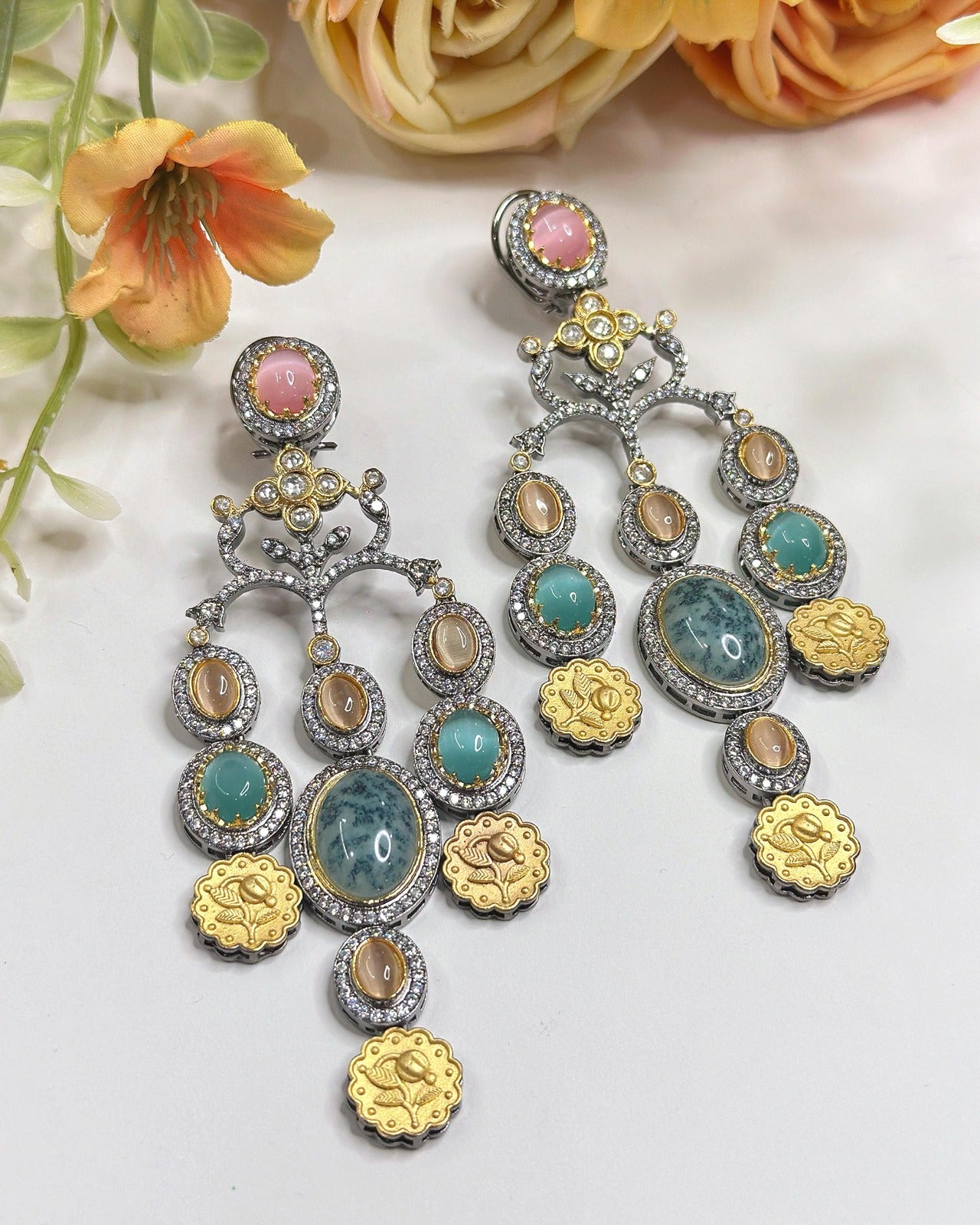 Statement long Designer Earrings