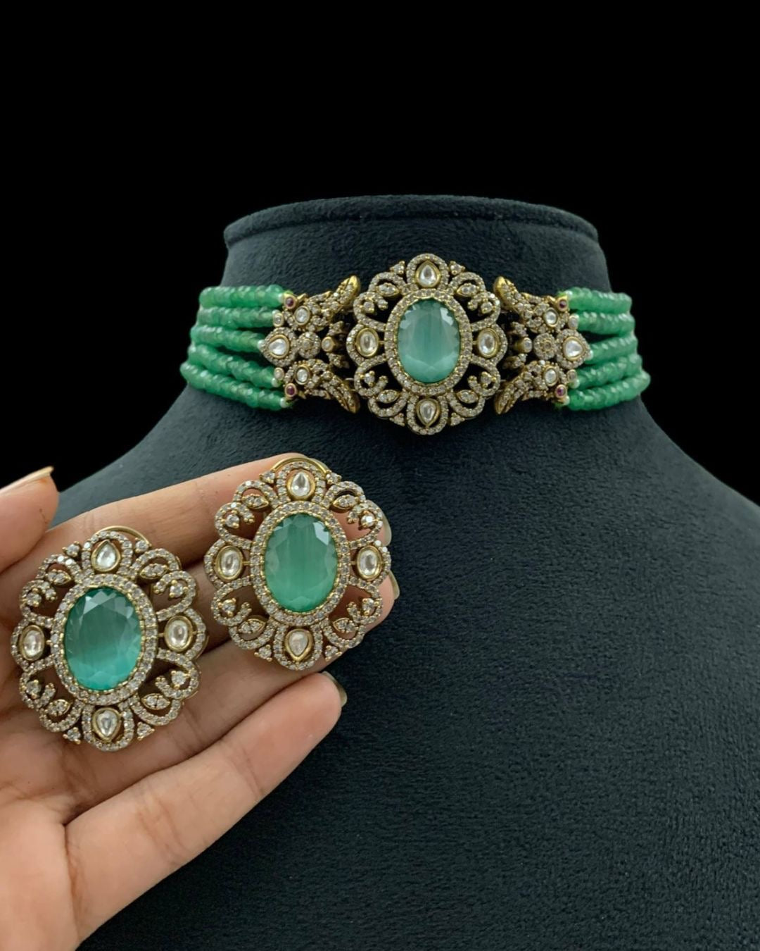 Victorian beads Choker Set