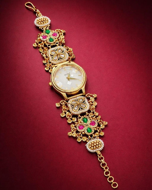 Statement Jadau Brass Watch