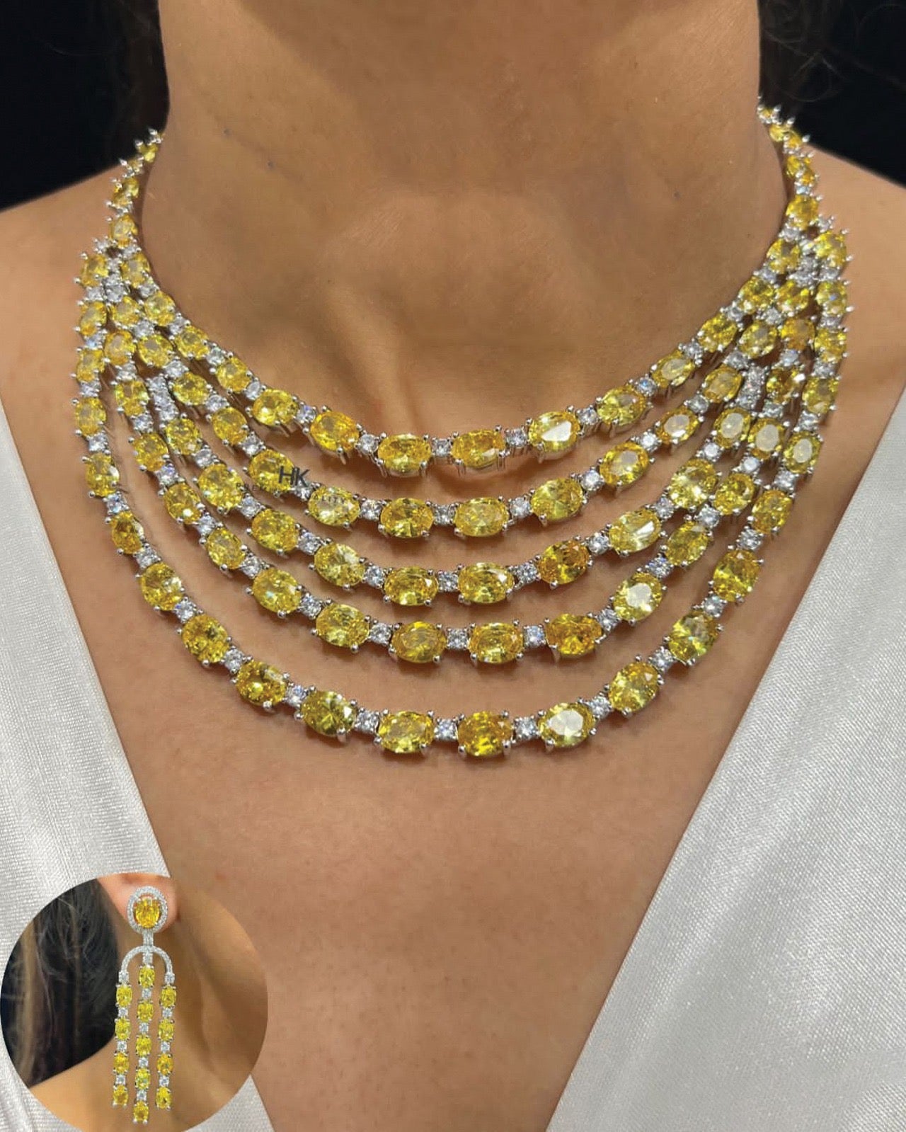 Statement  Layered Diamond Beauty
